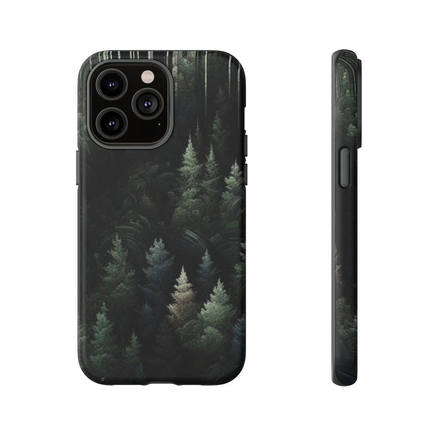 Phone Cases - Deep Dark Forest Nature Design - Oceanfront Products