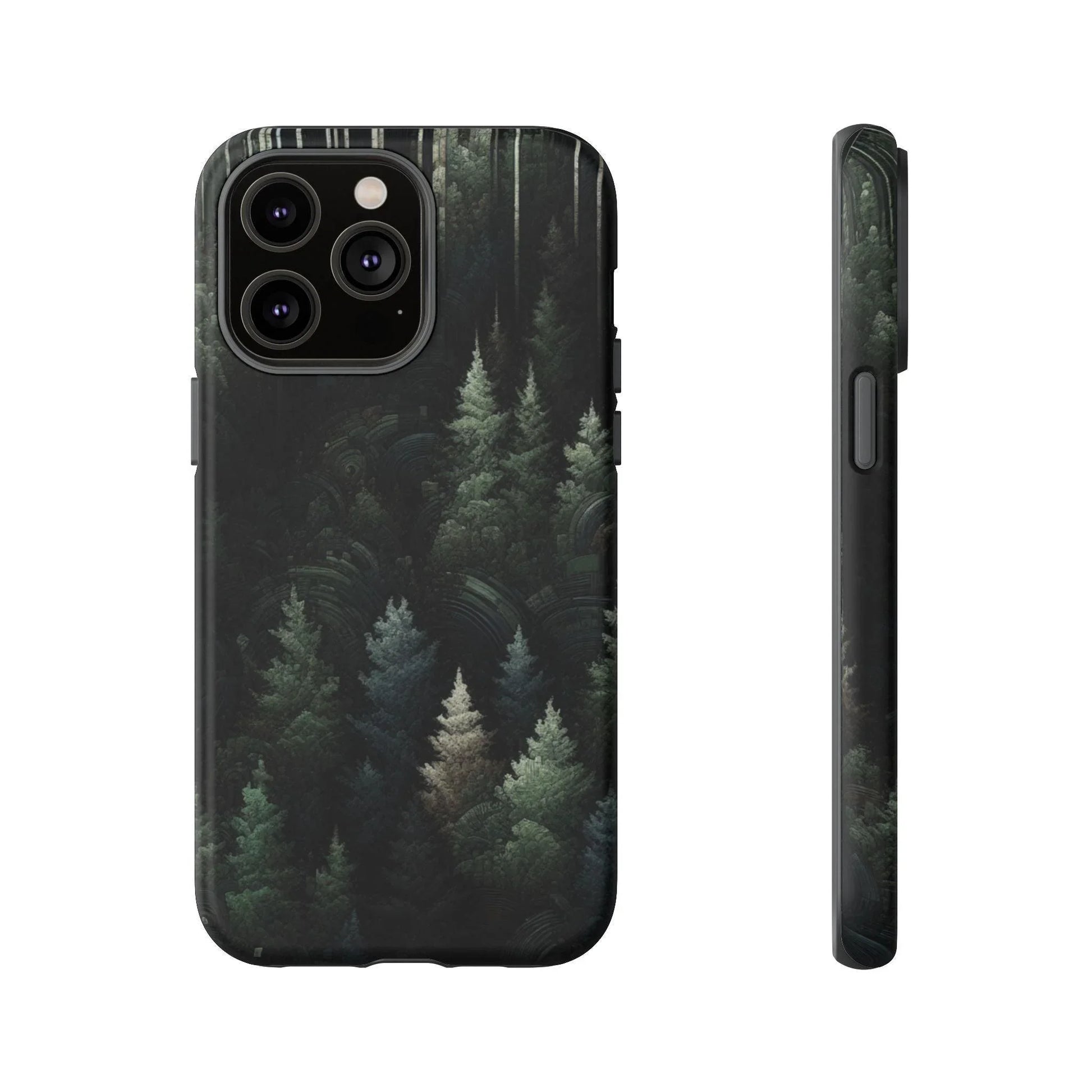 Phone Cases - Deep Dark Forest Nature Design - Oceanfront Products