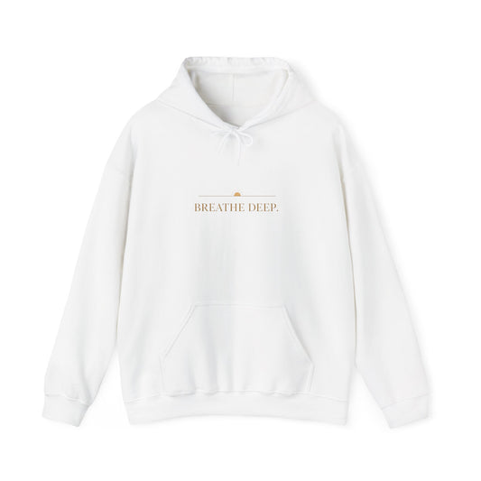 Oceanfront “Breathe Deep” Hoodie | Oversized Luxury Comfortwear | Coastal Minimalist Streetwear