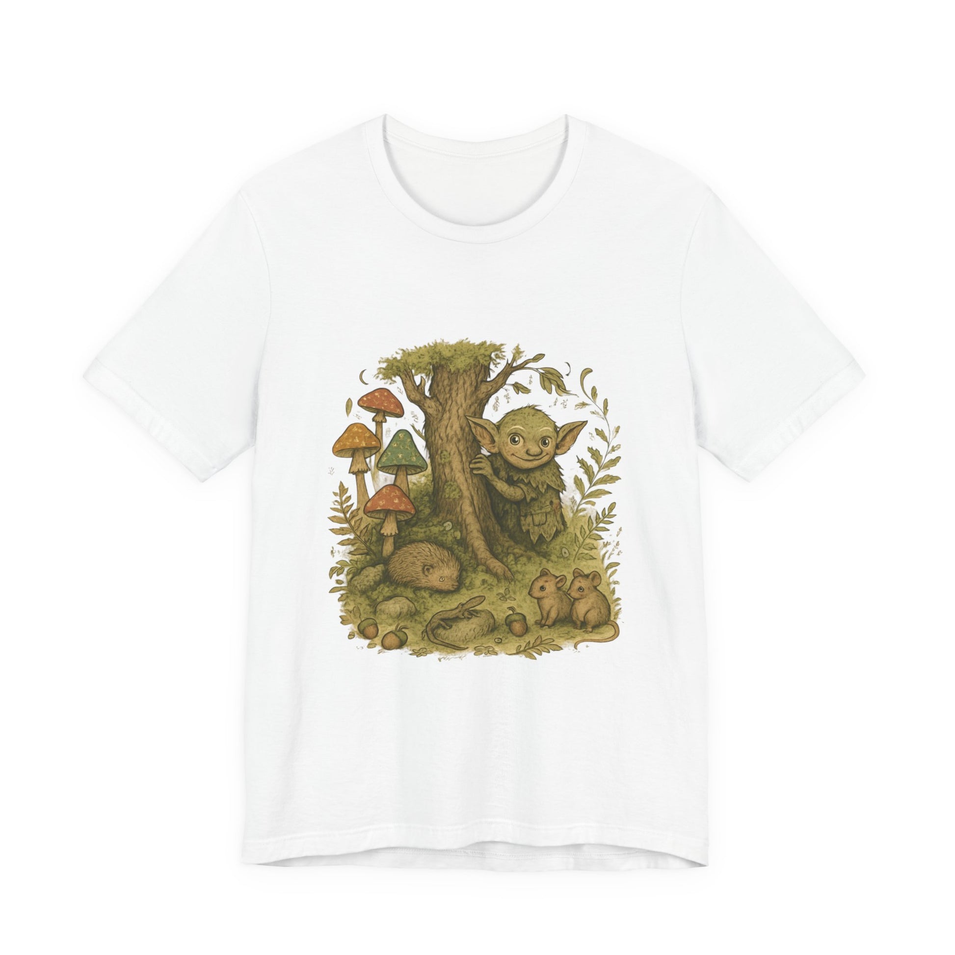 Nature Whimsical Tshirt, Garden Tee, Earthy T-shirt, Outdoor Adventure Top, - Oceanfront Products