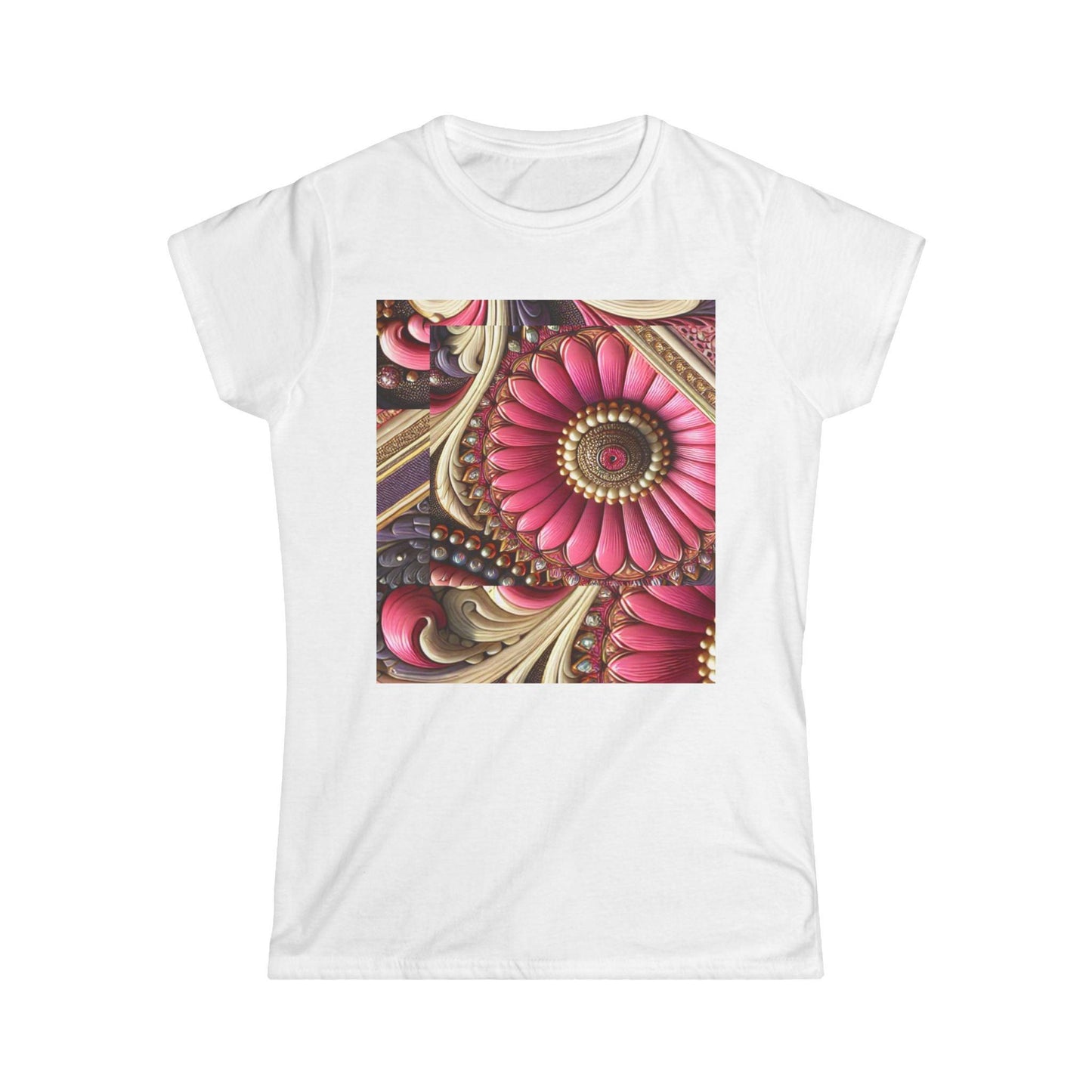 Women's Tee with Matching Flower Design - Oceanfront Products