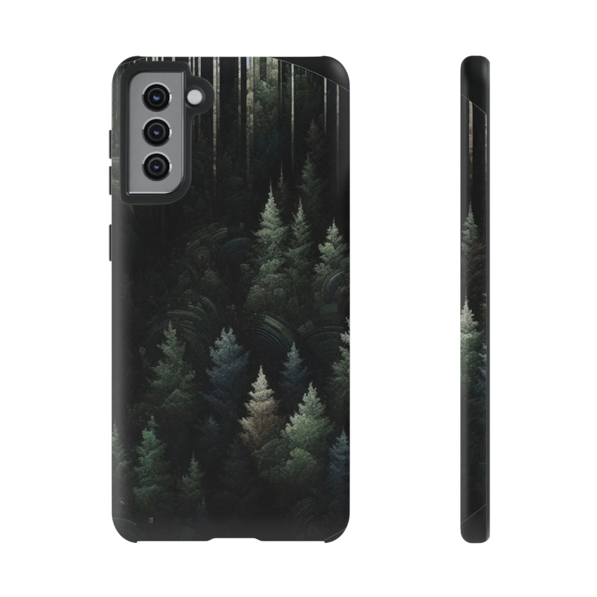 Phone Cases - Deep Dark Forest Nature Design - Oceanfront Products