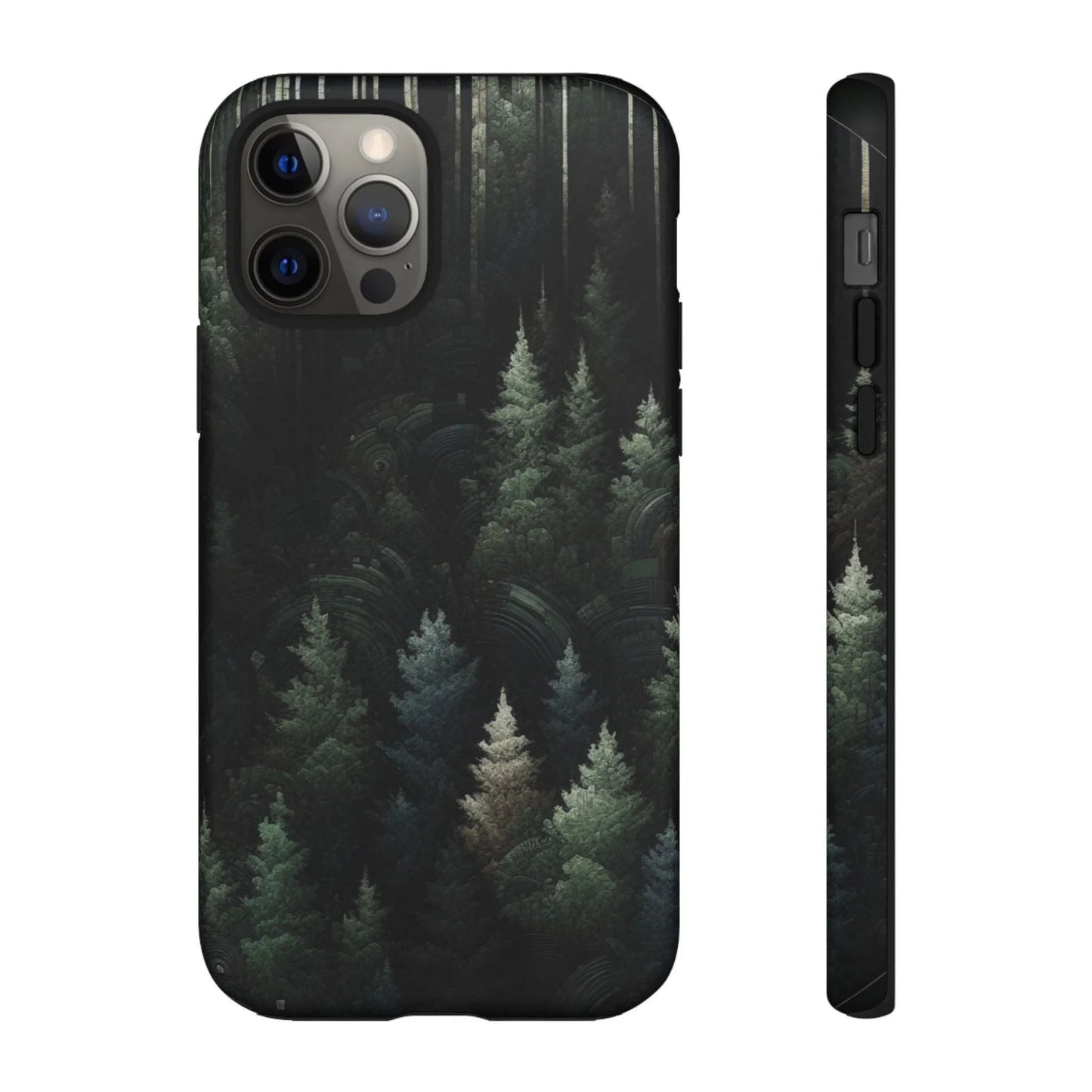 Phone Cases - Deep Dark Forest Nature Design - Oceanfront Products
