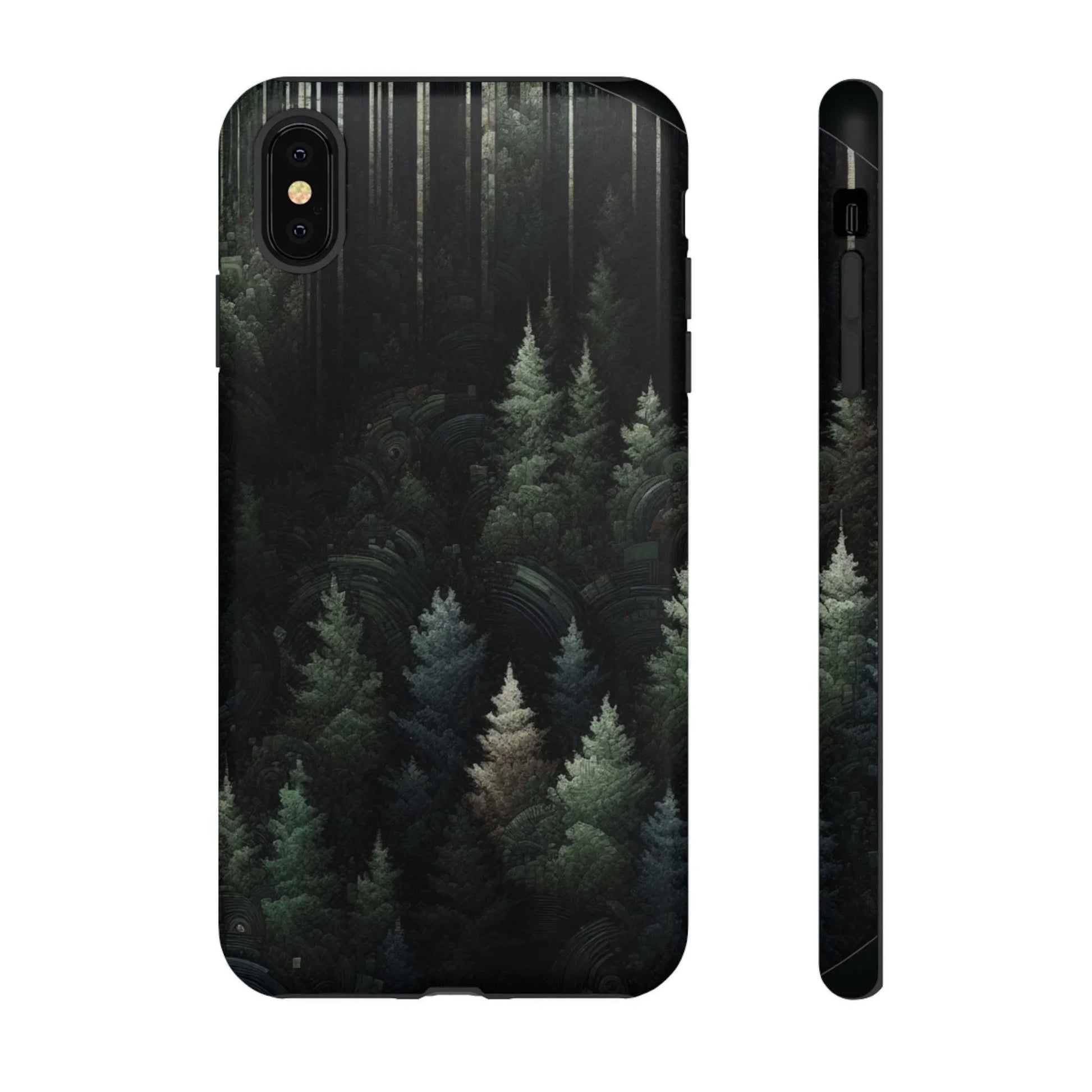 Phone Cases - Deep Dark Forest Nature Design - Oceanfront Products