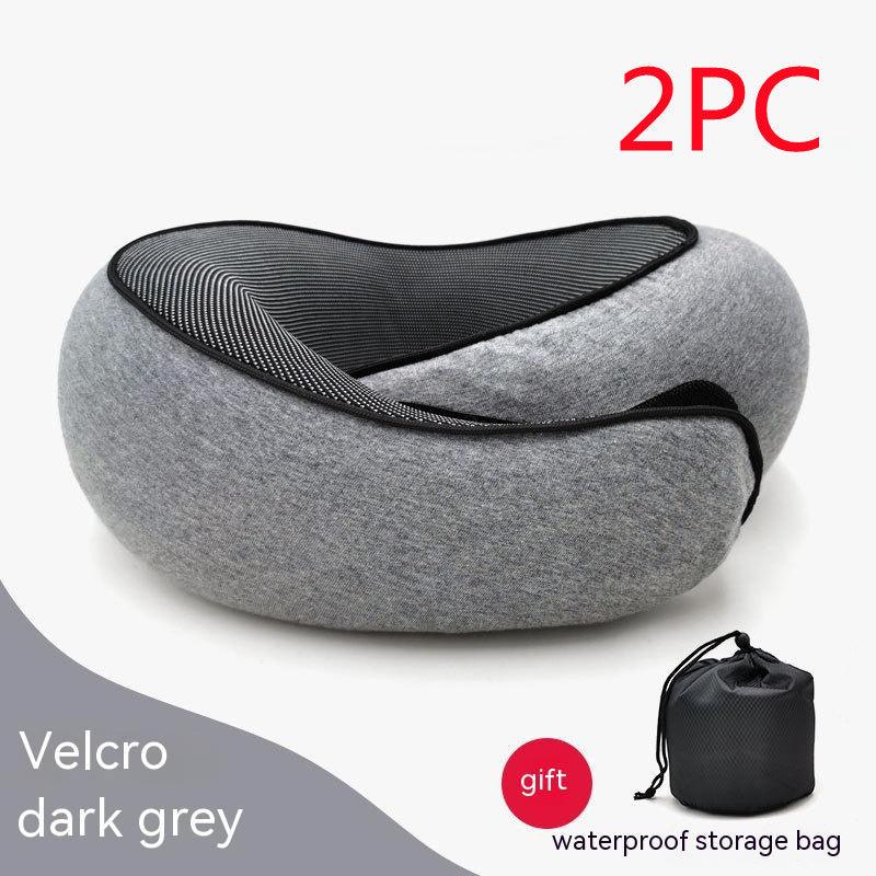 Travel Neck Pillow Non-Deformed Airplane Pillow Travel Neck Cushion Durable U-Shaped Travel Memory Cotton Nap Neck Pillow - Oceanfront Products