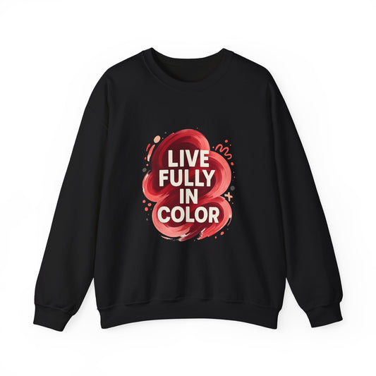Crewneck Sweatshirt - Bold Color Palettes Cherry Coded