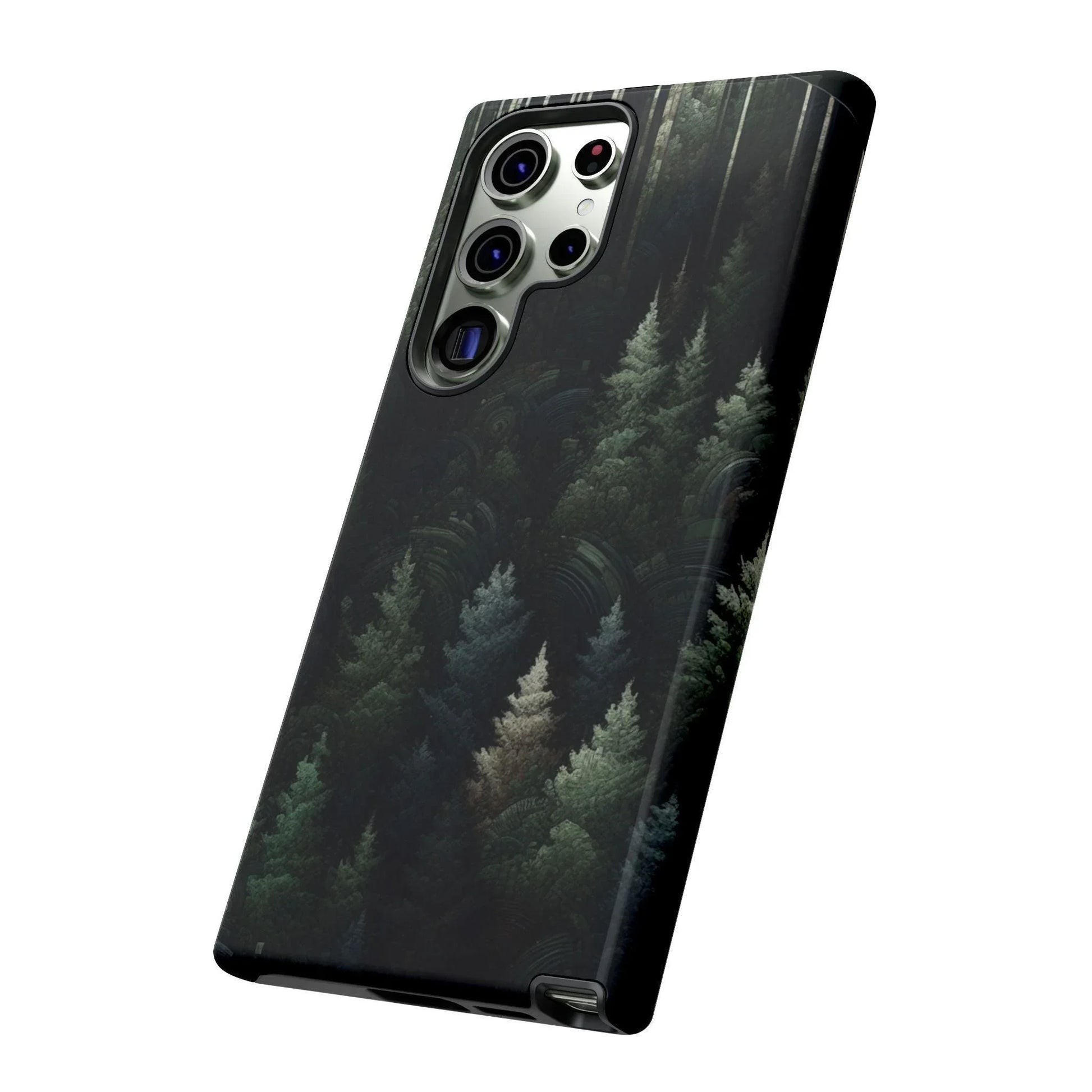 Phone Cases - Deep Dark Forest Nature Design - Oceanfront Products
