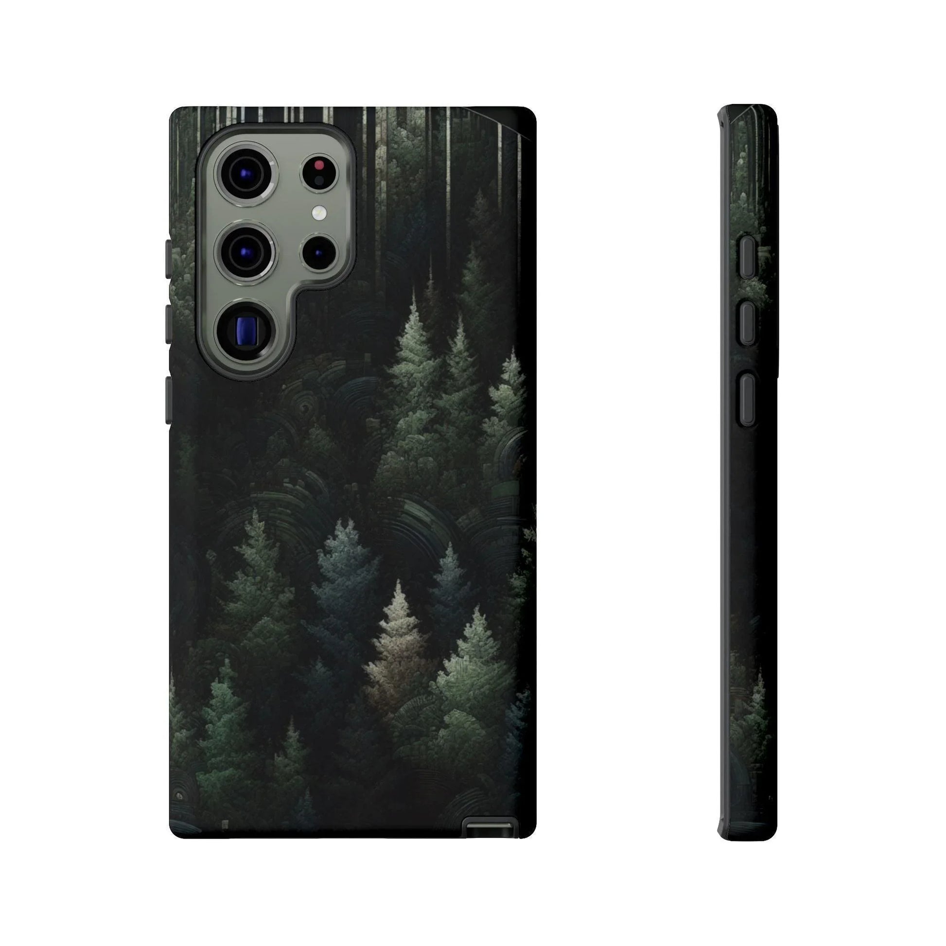 Phone Cases - Deep Dark Forest Nature Design - Oceanfront Products