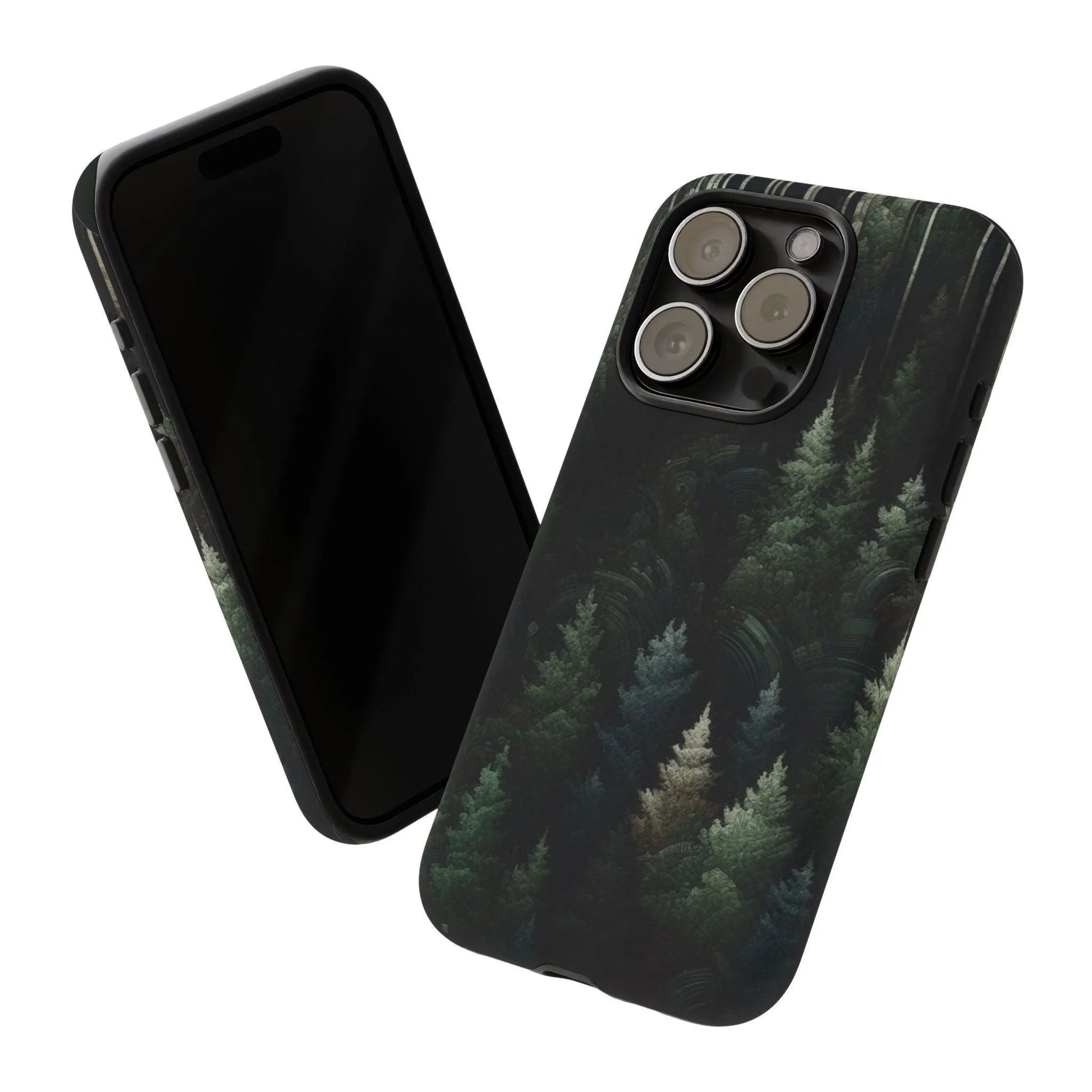Phone Cases - Deep Dark Forest Nature Design - Oceanfront Products