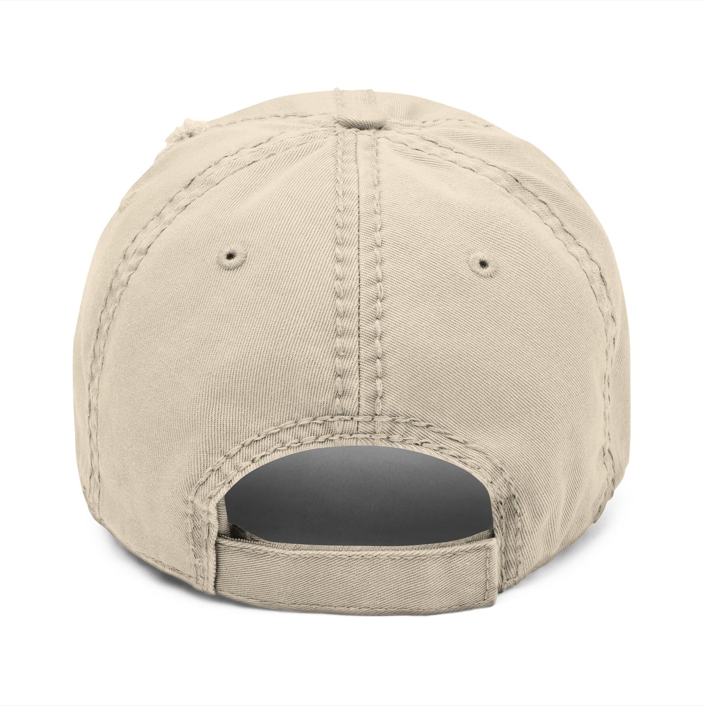 Distressed Embroidered Whale Tail Dad Hat — Coastal Casual Baseball Cap