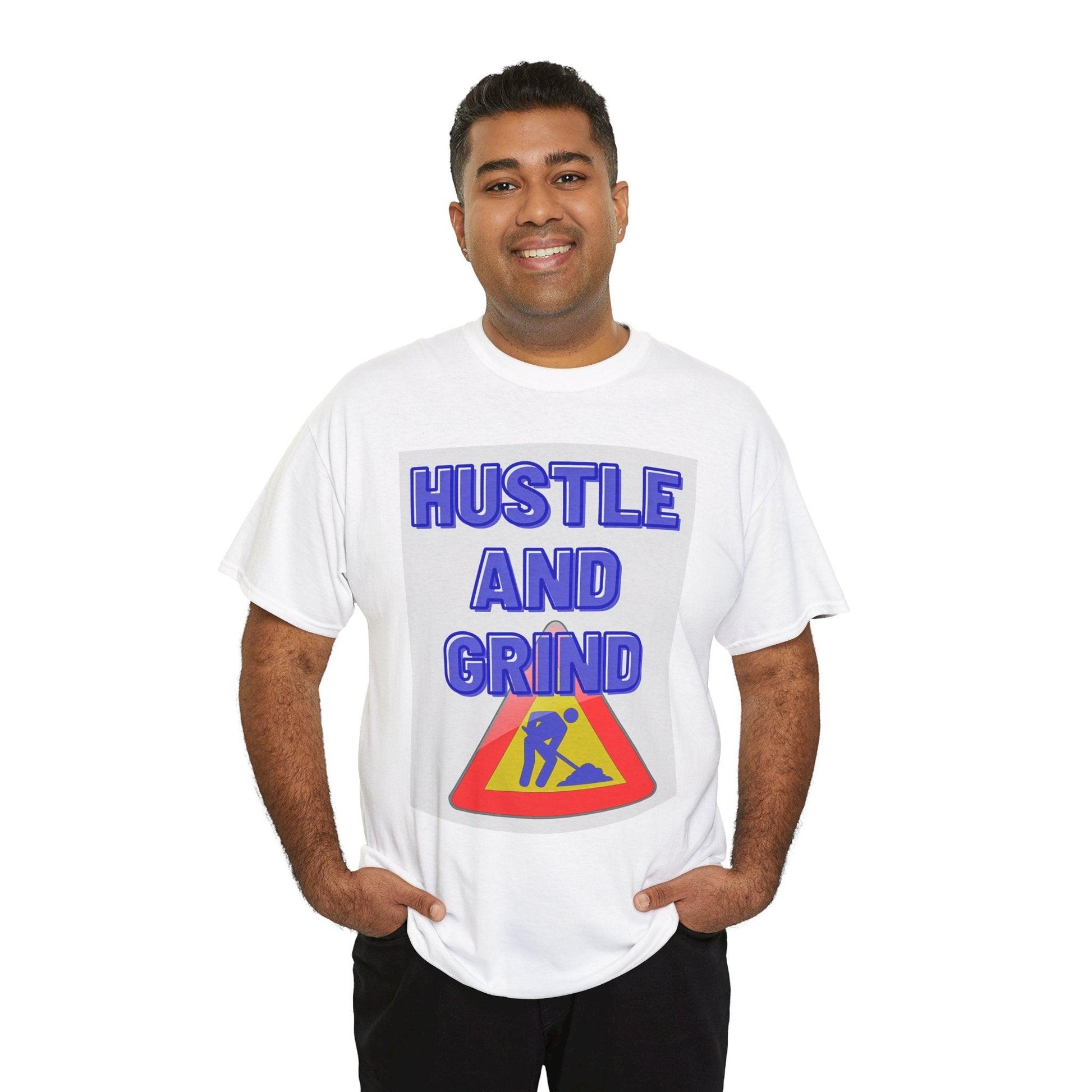 Hustle and Grind Men's Motivational T-Shirt" - Oceanfront Products