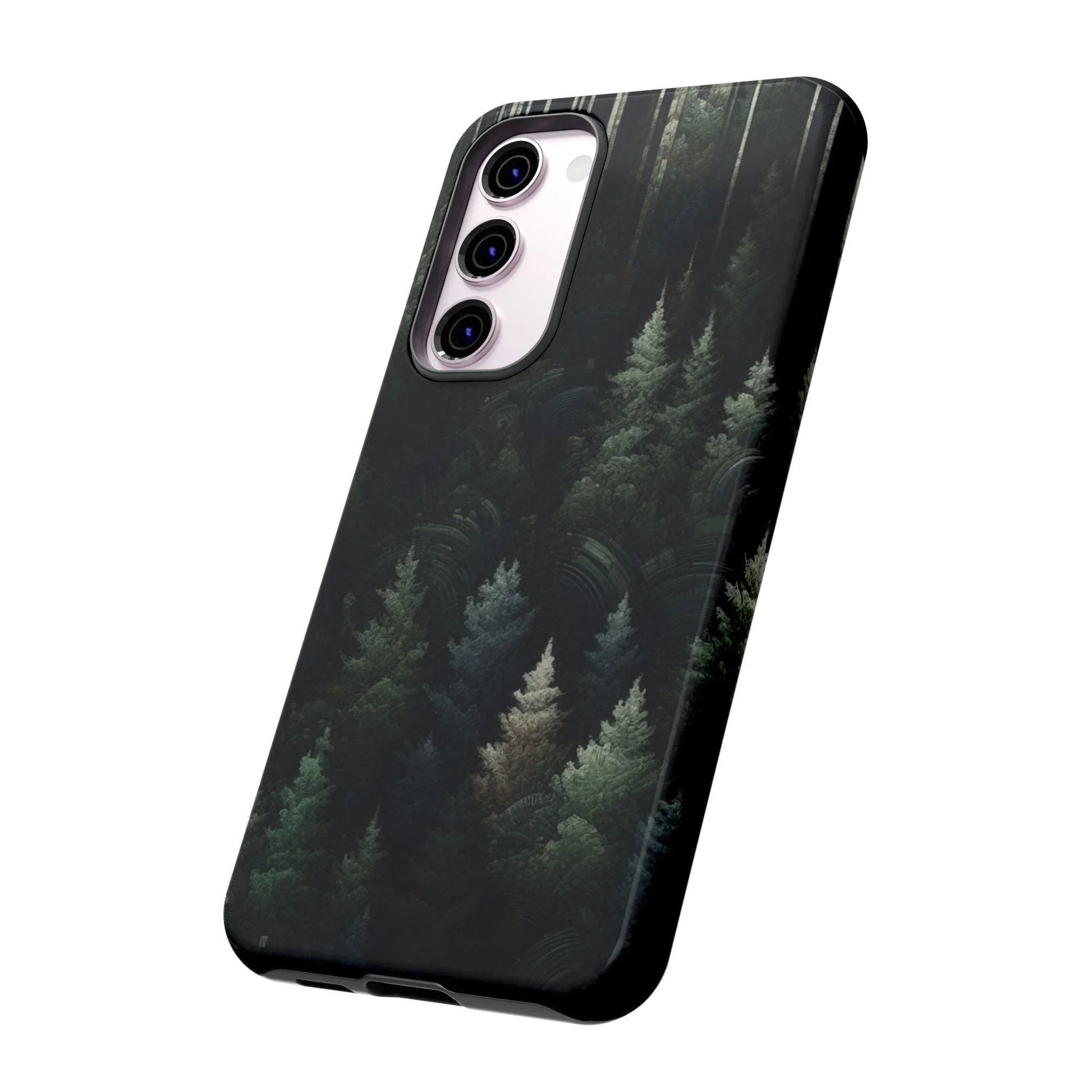 Phone Cases - Deep Dark Forest Nature Design - Oceanfront Products