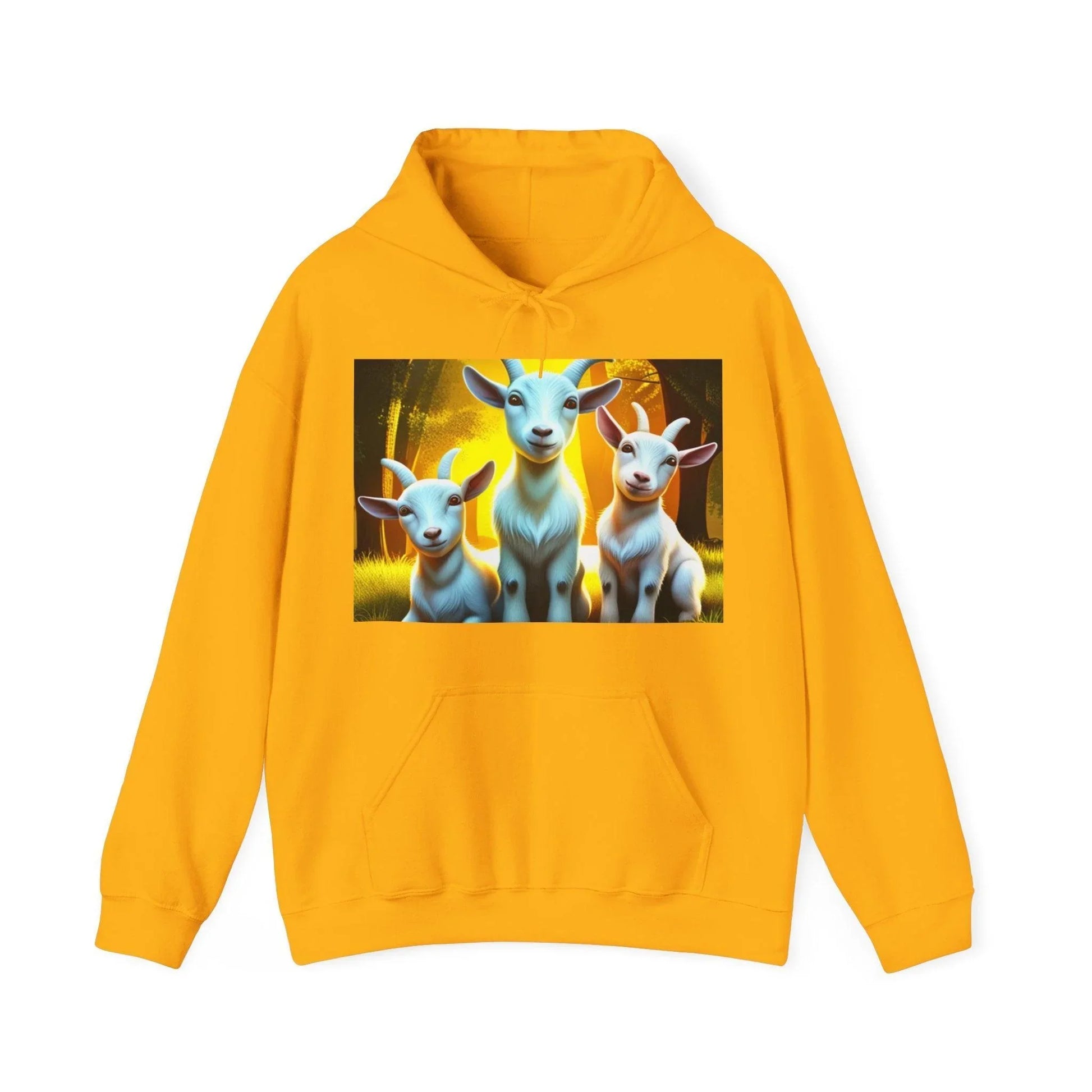 3D Vibrant Baby Goat Sweatshirt/Hoodie - A Unique Blend of Comfort and Whimsy - Oceanfront Products