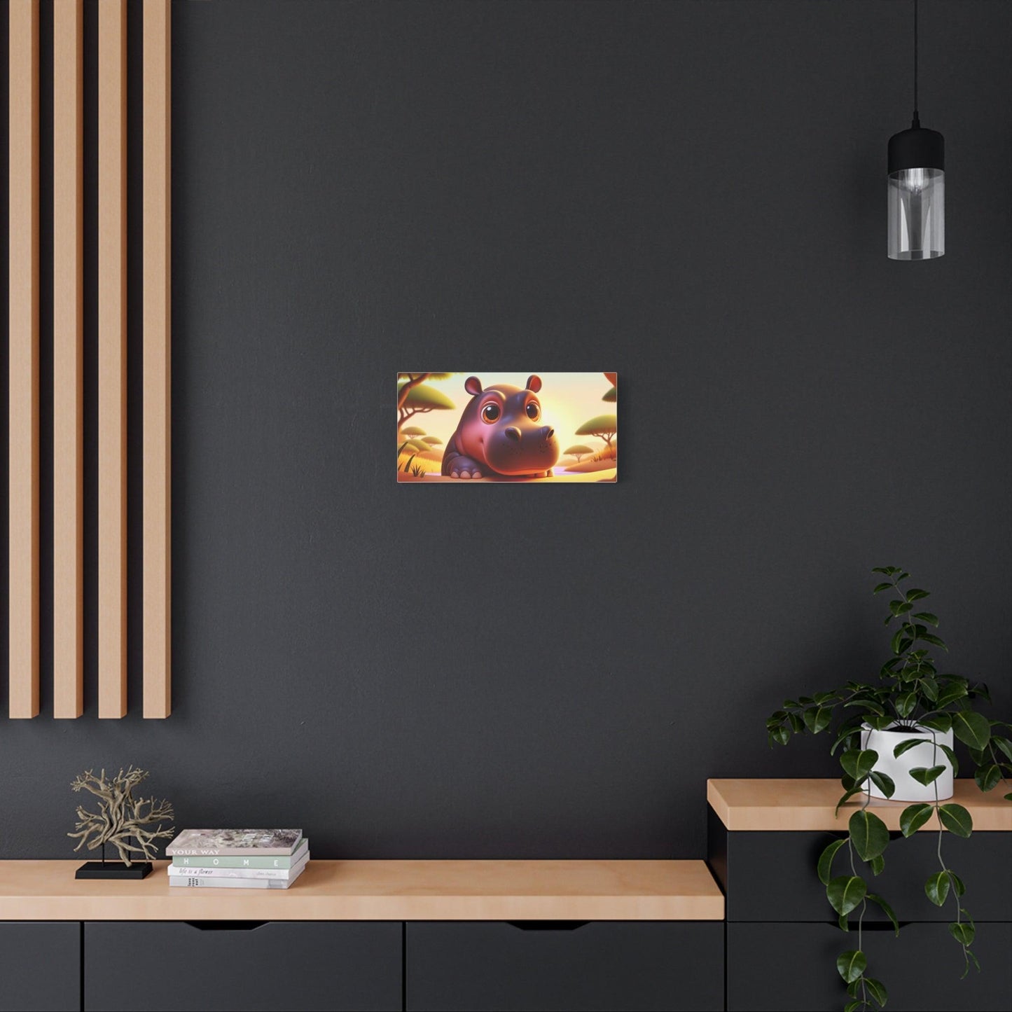 Canvas Hippo Print - Oceanfront Products