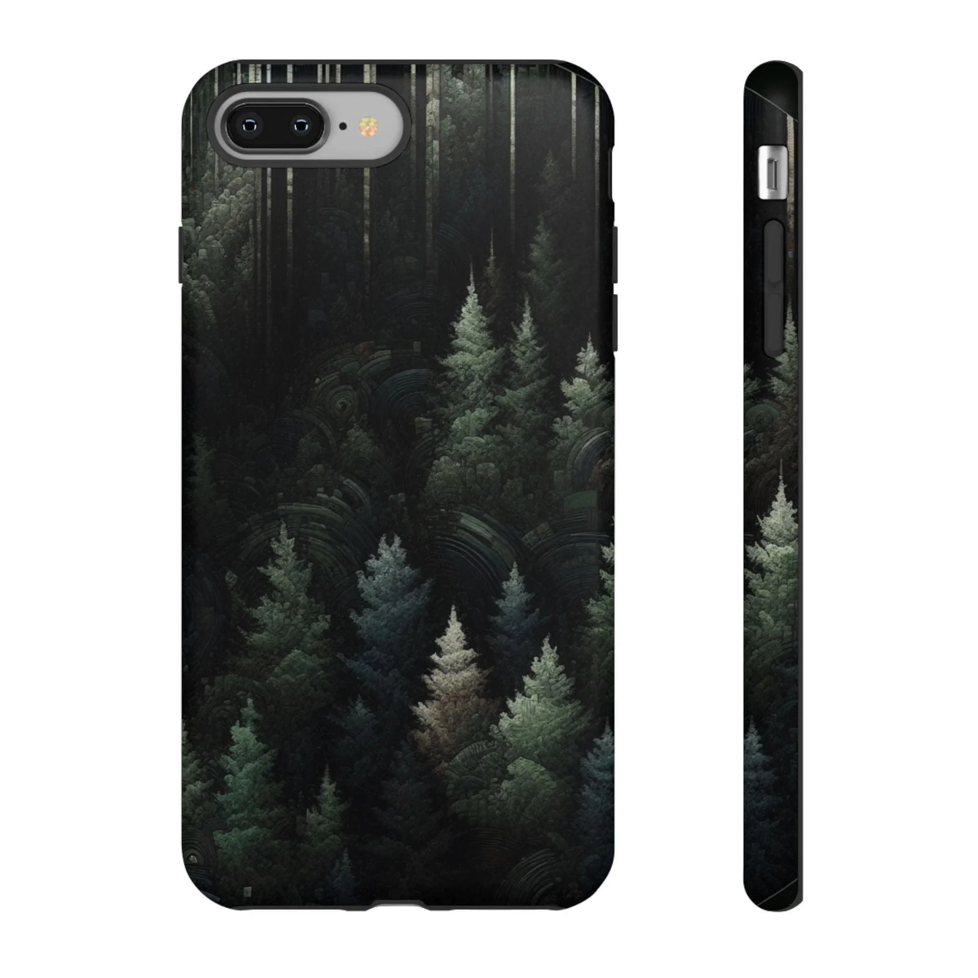 Phone Cases - Deep Dark Forest Nature Design - Oceanfront Products