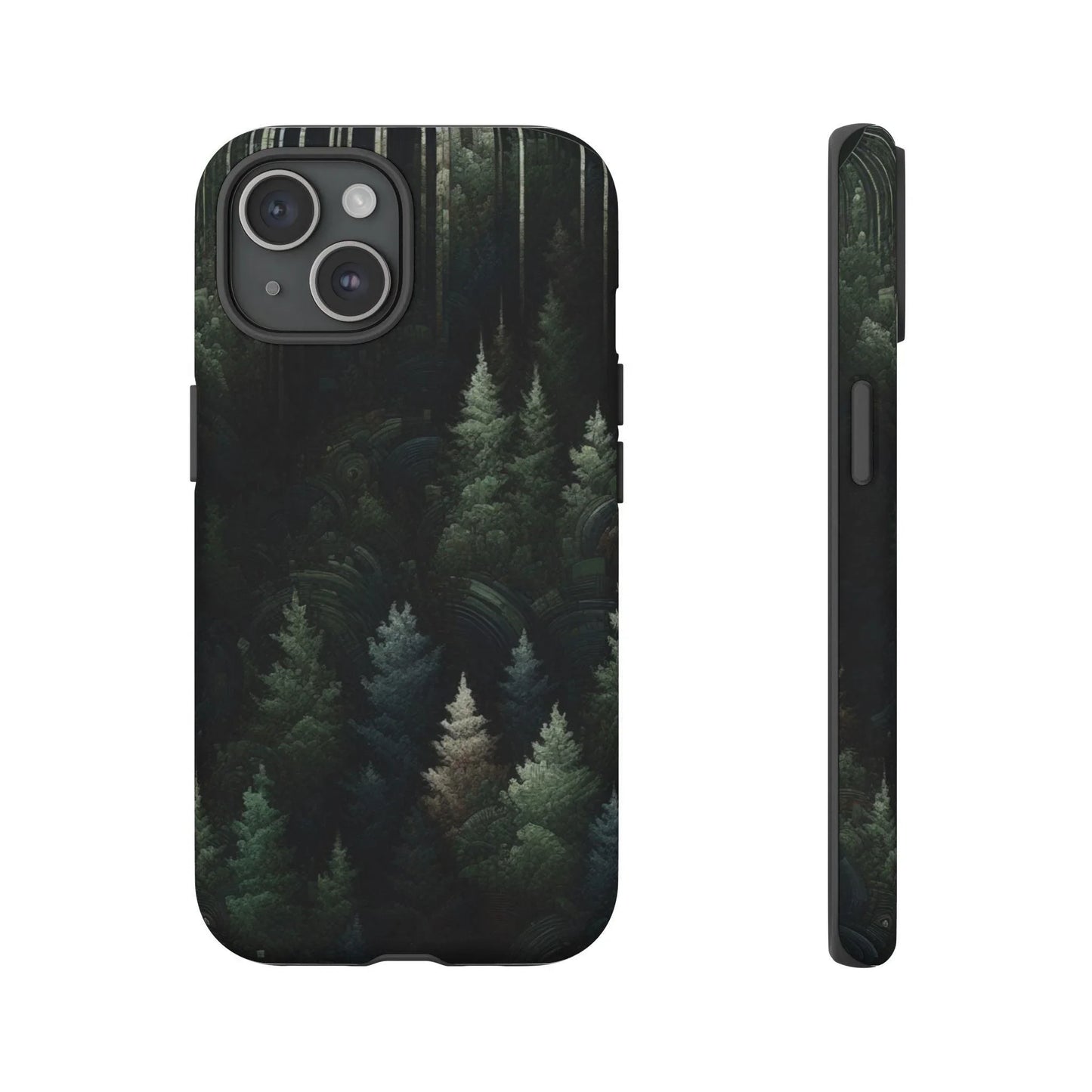Phone Cases - Deep Dark Forest Nature Design - Oceanfront Products