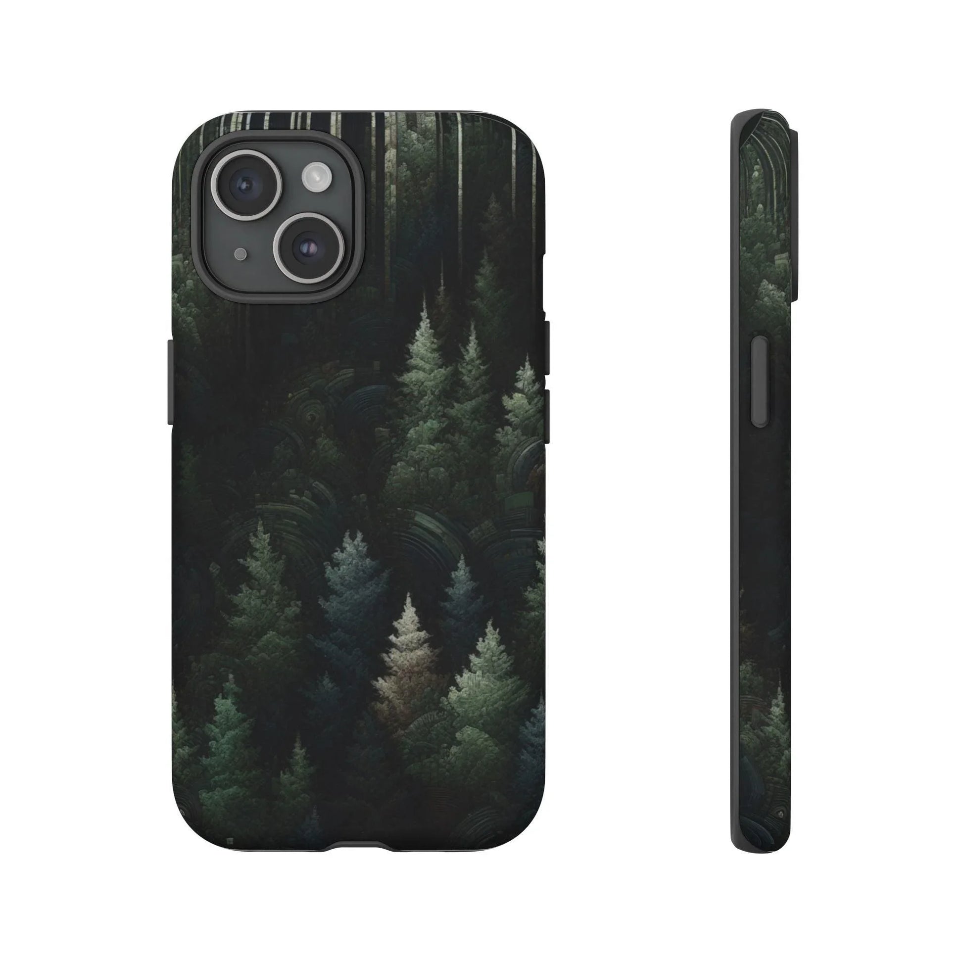 Phone Cases - Deep Dark Forest Nature Design - Oceanfront Products