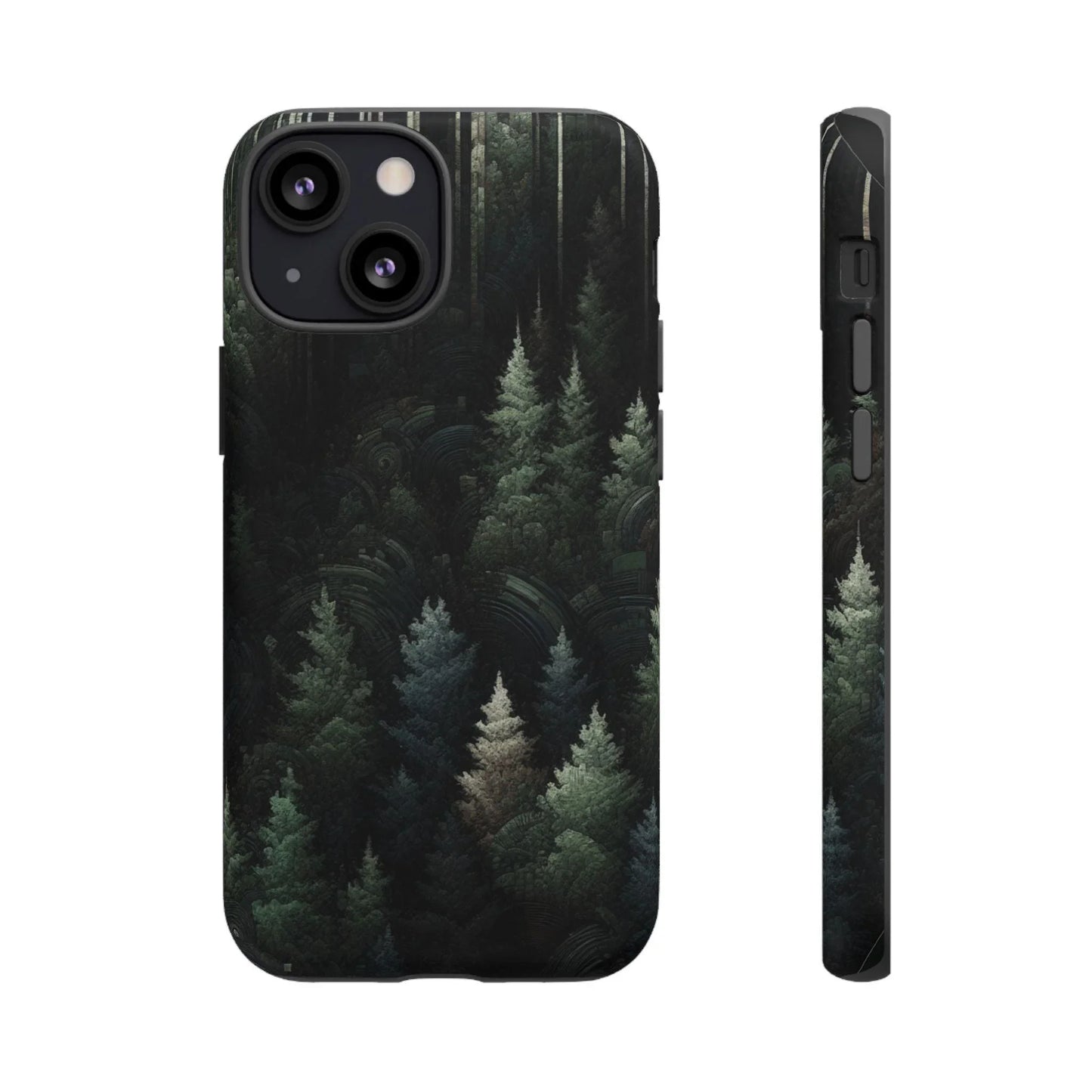 Phone Cases - Deep Dark Forest Nature Design - Oceanfront Products