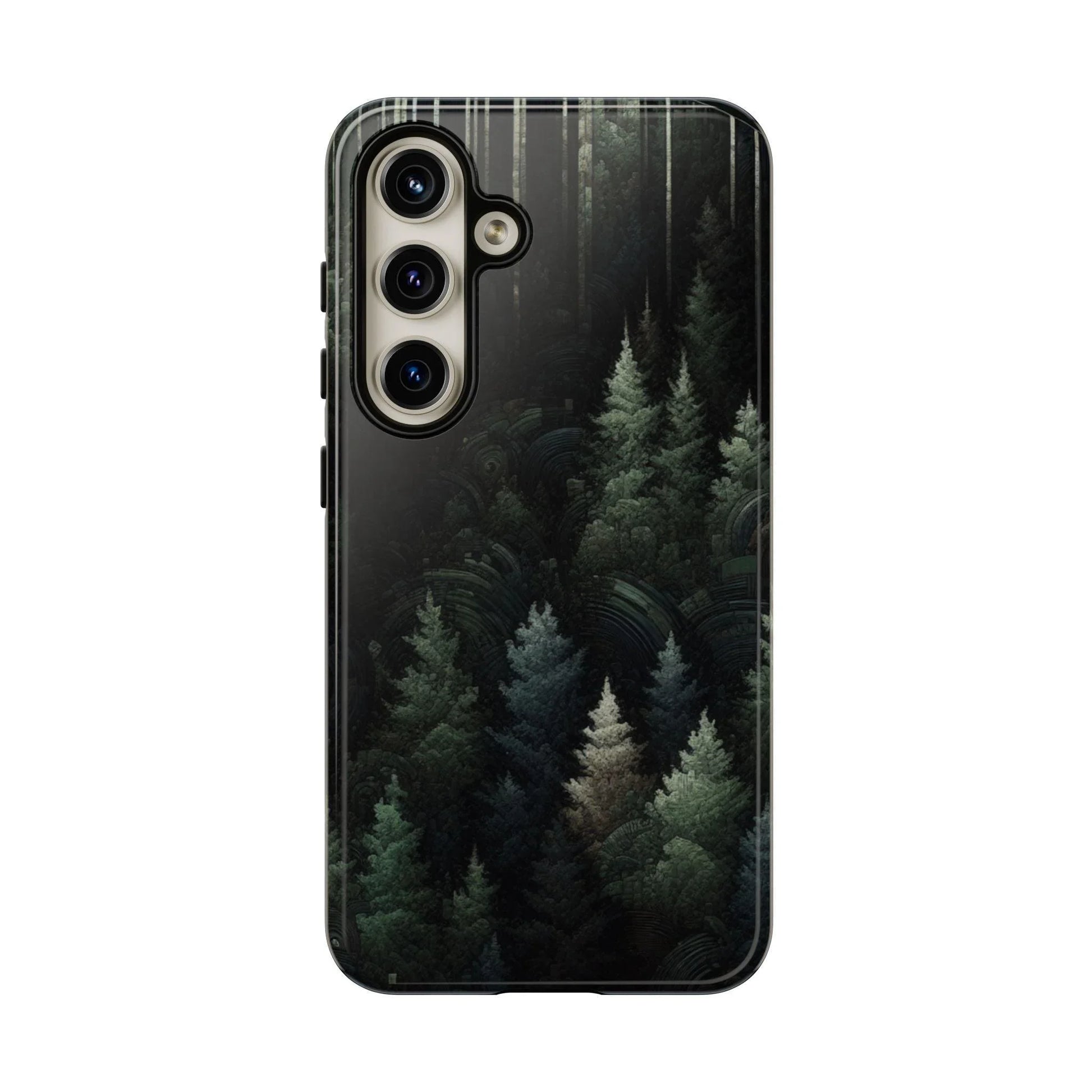 Phone Cases - Deep Dark Forest Nature Design - Oceanfront Products