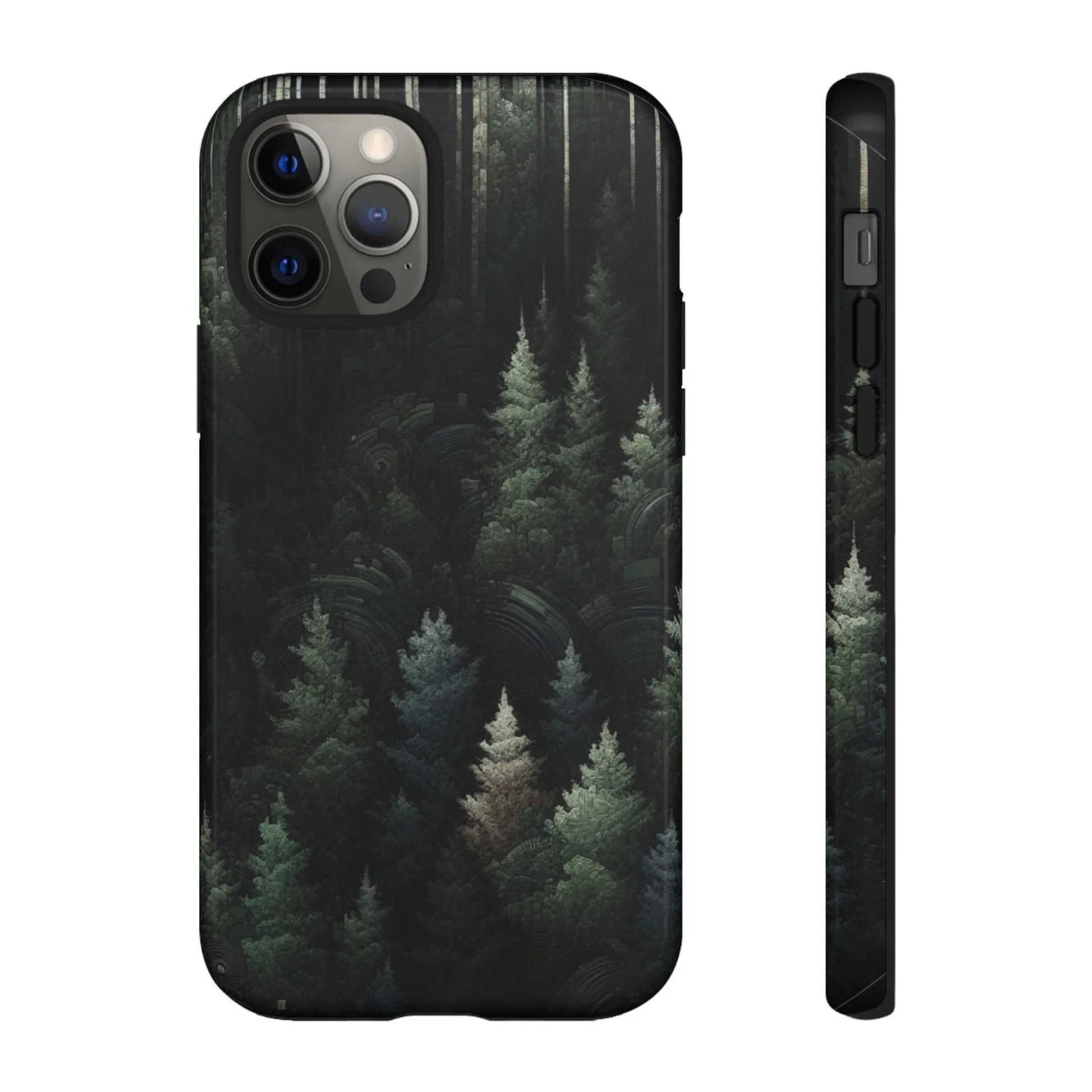 Phone Cases - Deep Dark Forest Nature Design - Oceanfront Products