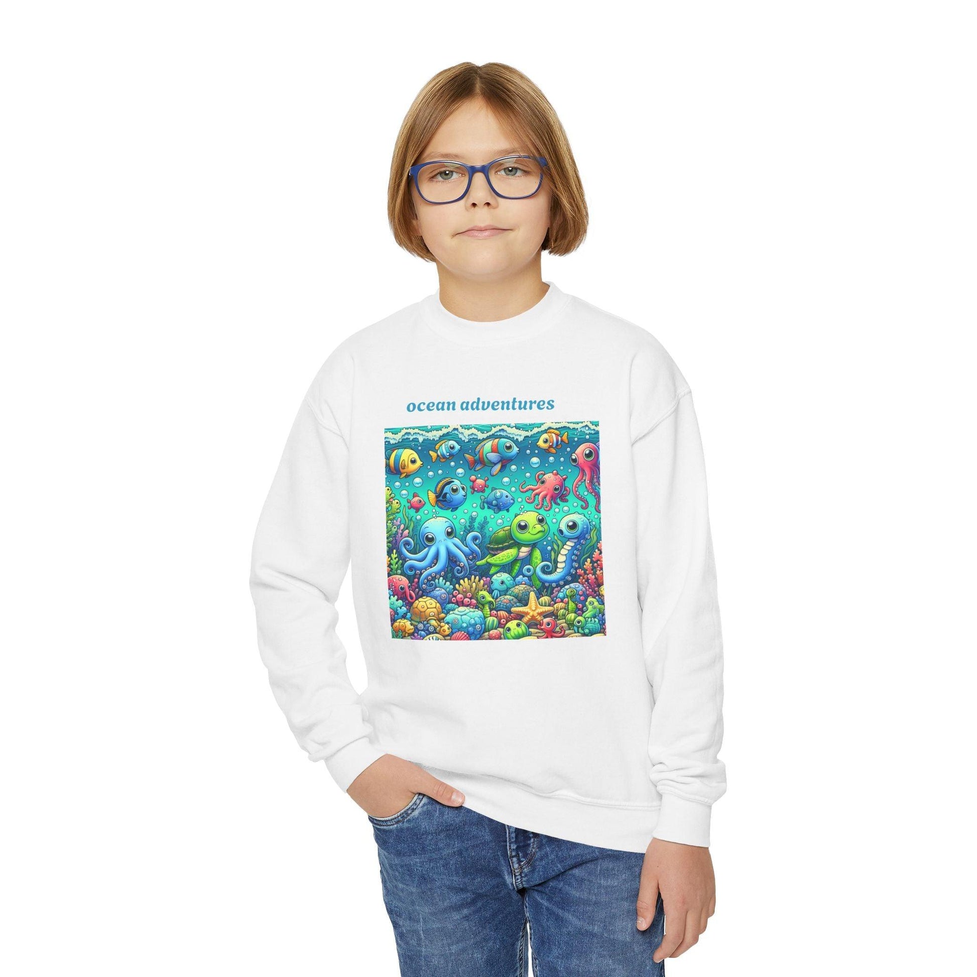 Ocean Adventures Youth Sweatshirt - Oceanfront Products