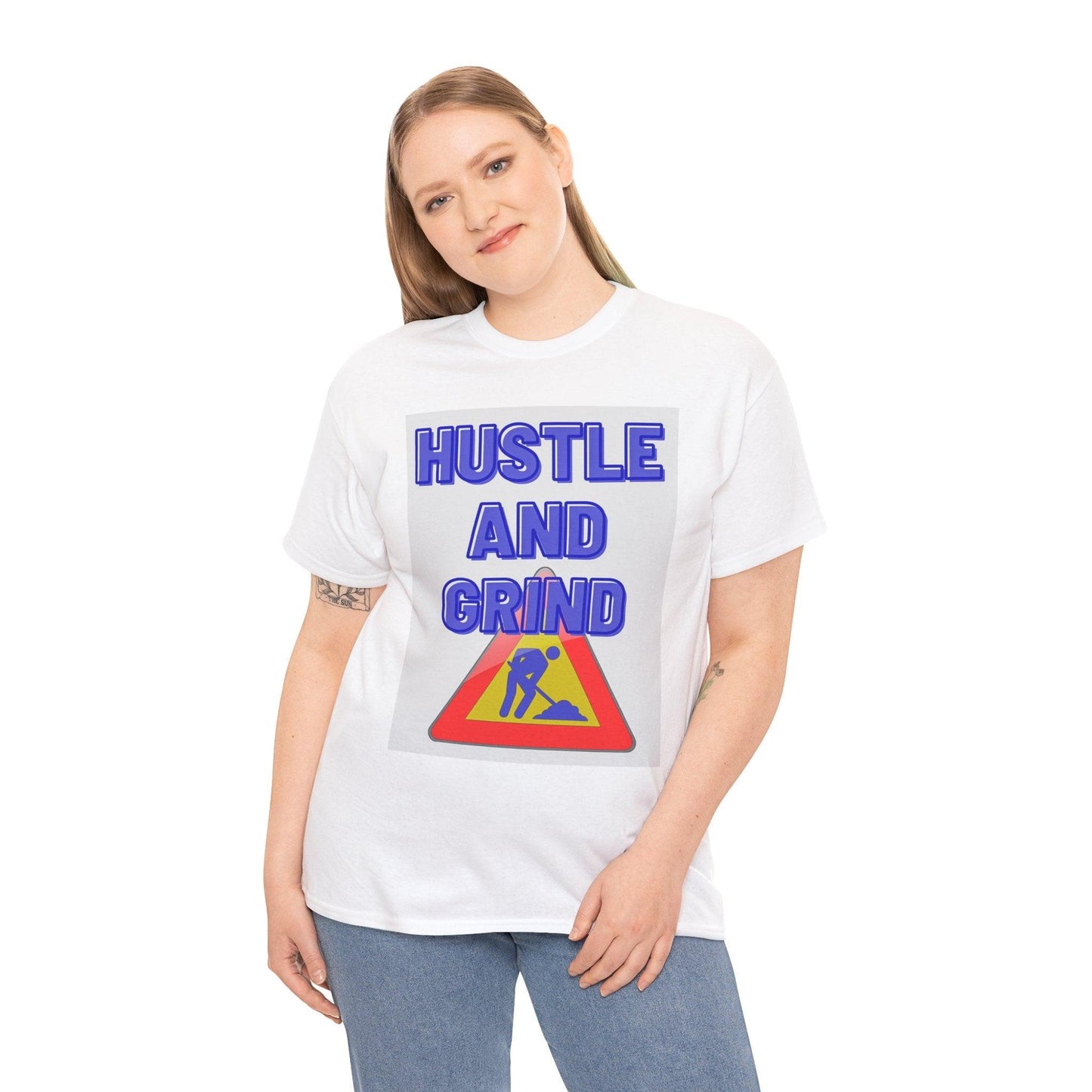 Hustle and Grind Men's Motivational T-Shirt" - Oceanfront Products