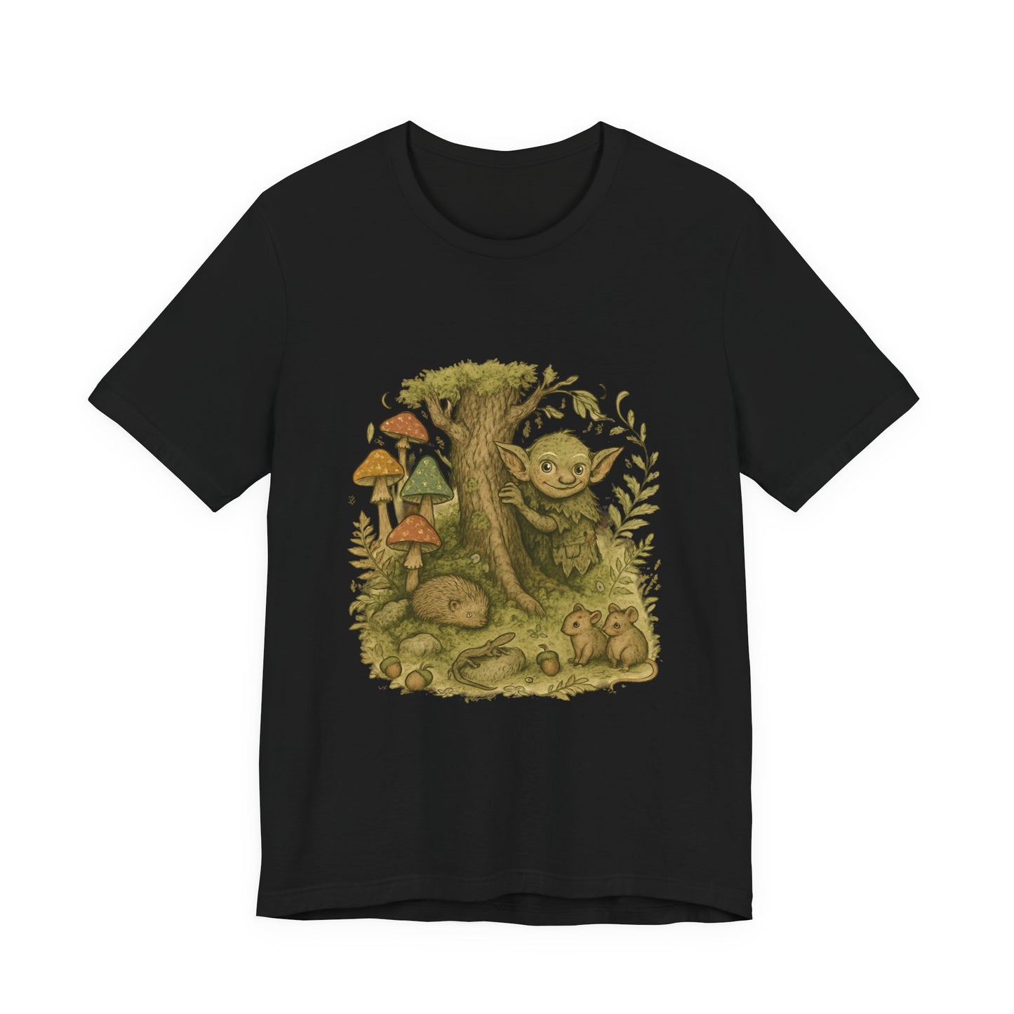 Nature Whimsical Tshirt, Garden Tee, Earthy T-shirt, Outdoor Adventure Top, - Oceanfront Products