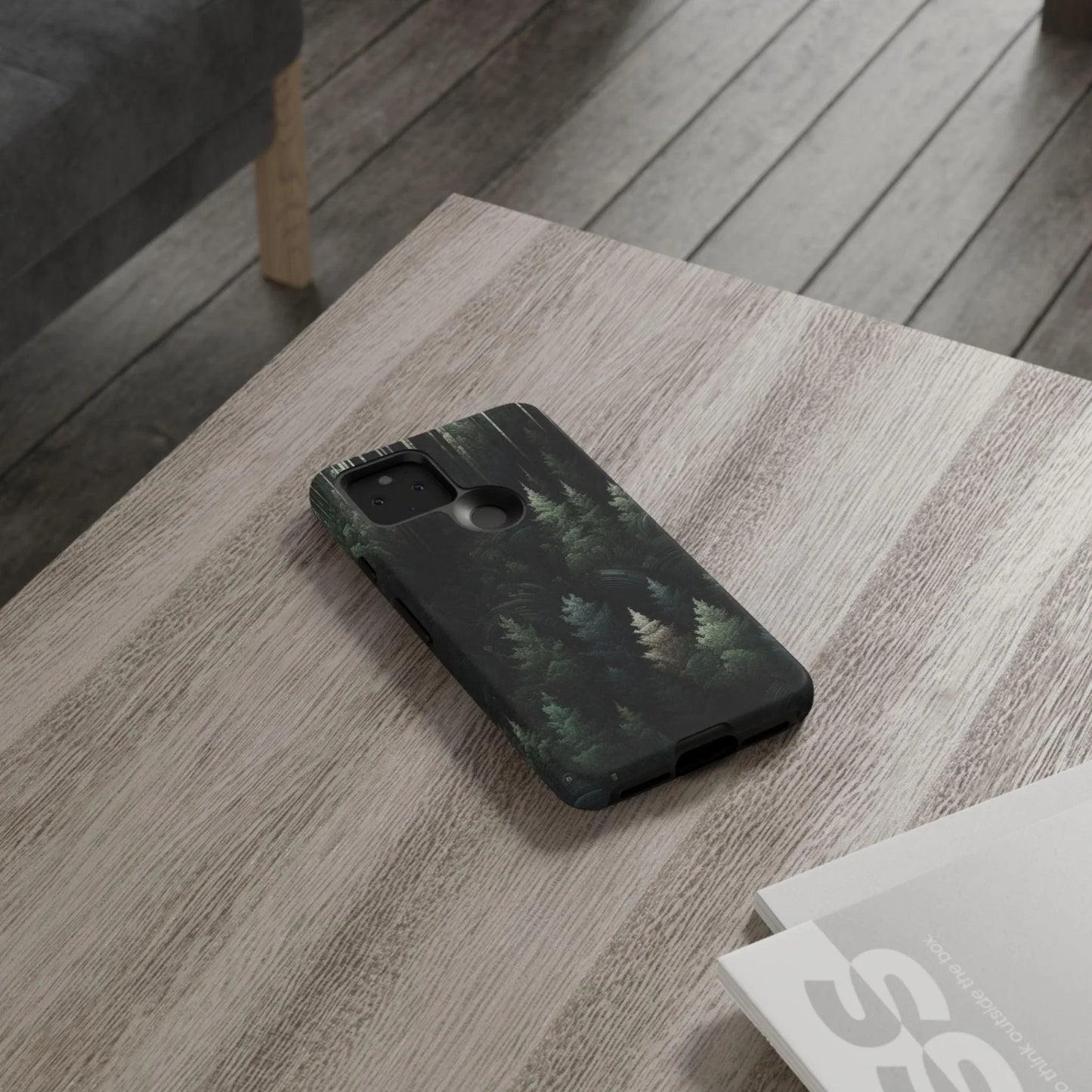 Phone Cases - Deep Dark Forest Nature Design - Oceanfront Products
