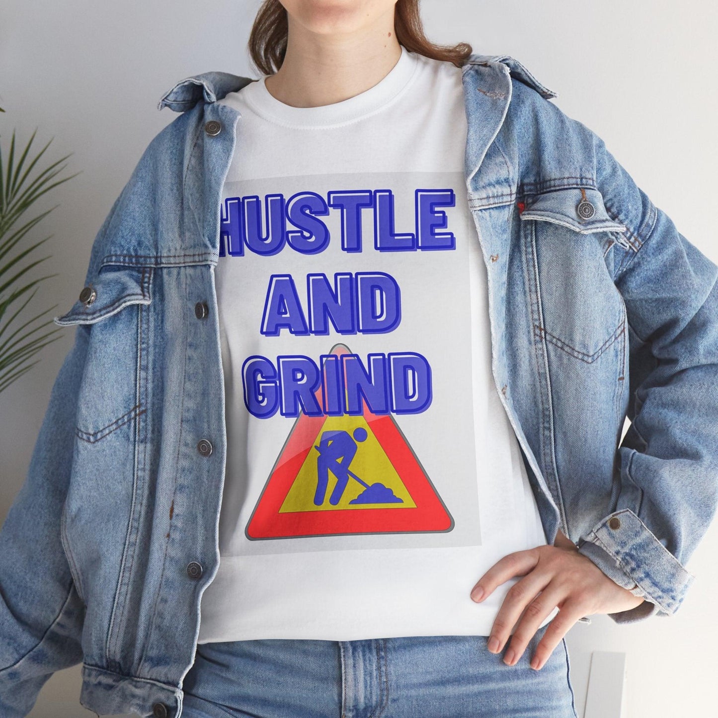 Hustle and Grind Men's Motivational T-Shirt" - Oceanfront Products