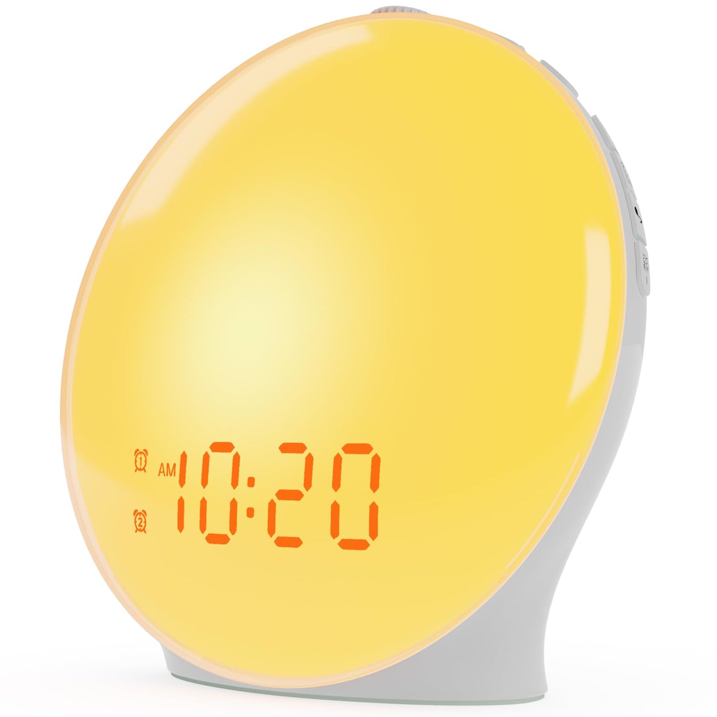 Oceanfront Sunrise Glow Clock – Wake-Up Light, Sleep Aid, Dual Alarm, 7 Colors, Natural Sunrise Simulation