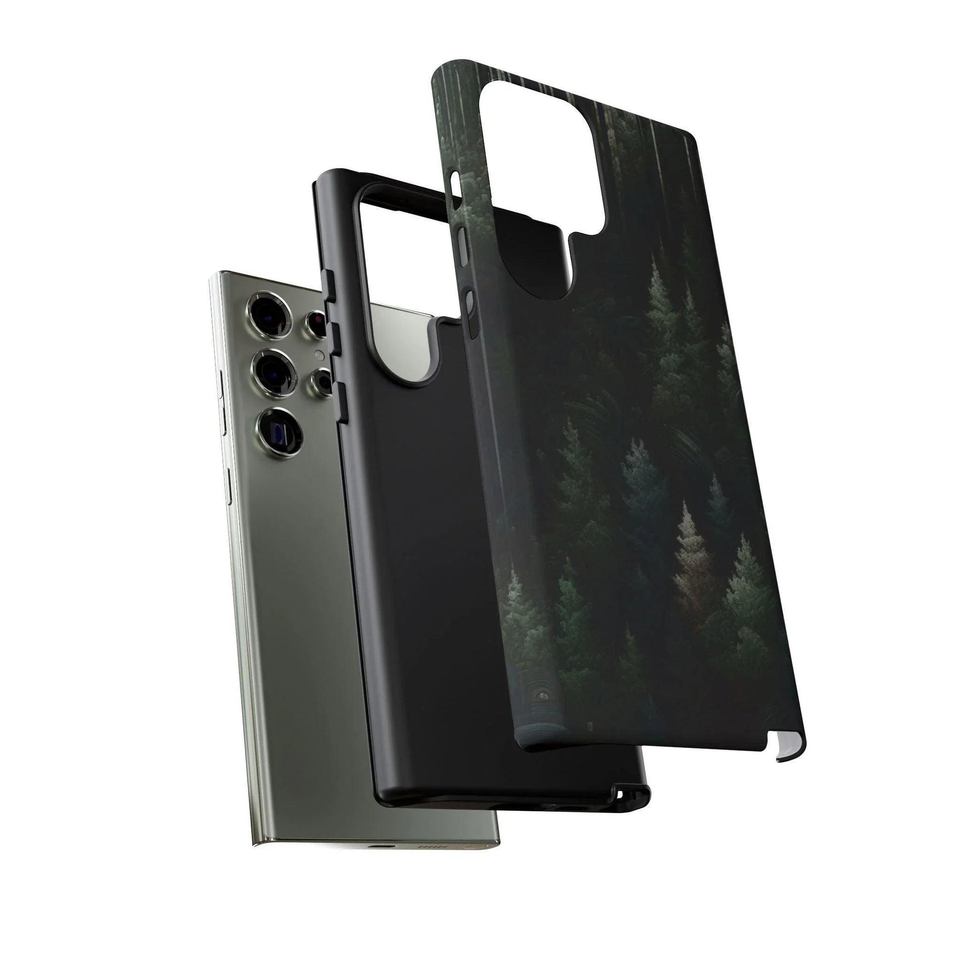 Phone Cases - Deep Dark Forest Nature Design - Oceanfront Products