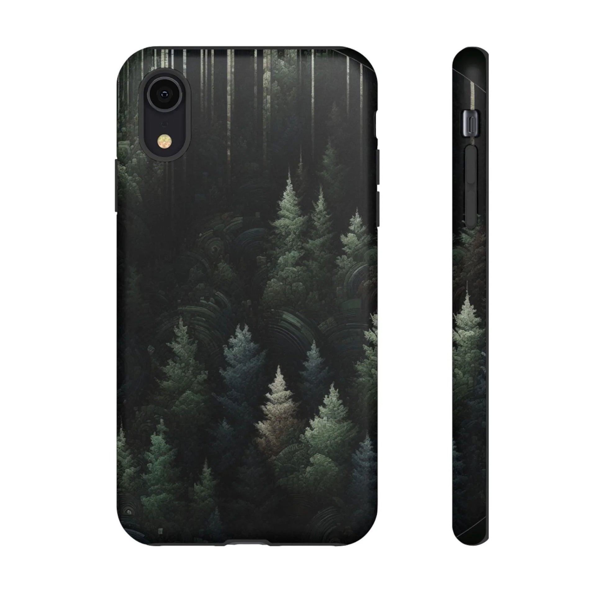 Phone Cases - Deep Dark Forest Nature Design - Oceanfront Products
