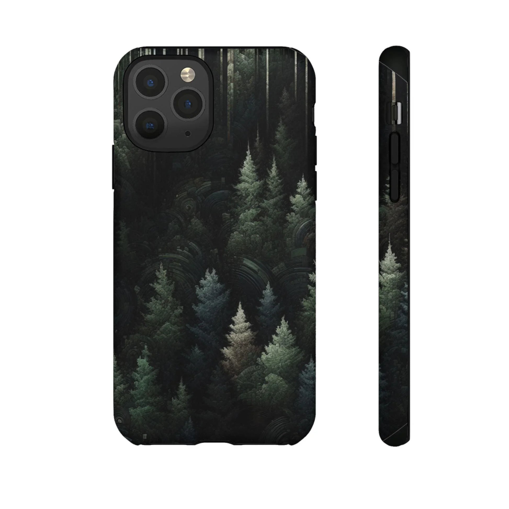 Phone Cases - Deep Dark Forest Nature Design - Oceanfront Products