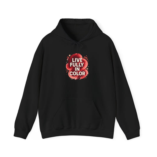 Hooded Sweatshirt Bold Color Palettes Cherry Coded
