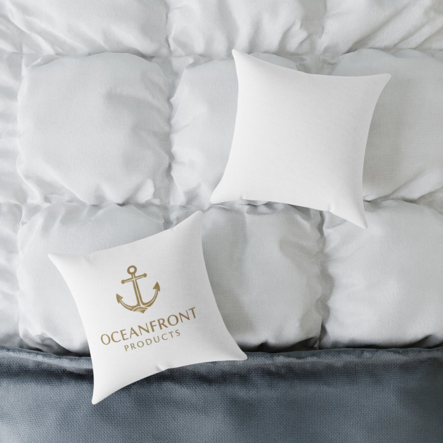 Nautical Anchor Square Pillow – Oceanfront Products Coastal Decor