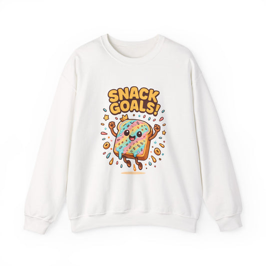 Snack Goals Sweatshirt, Foodie Gift, Comfortable Crewneck, Unisex Jumper, Funny