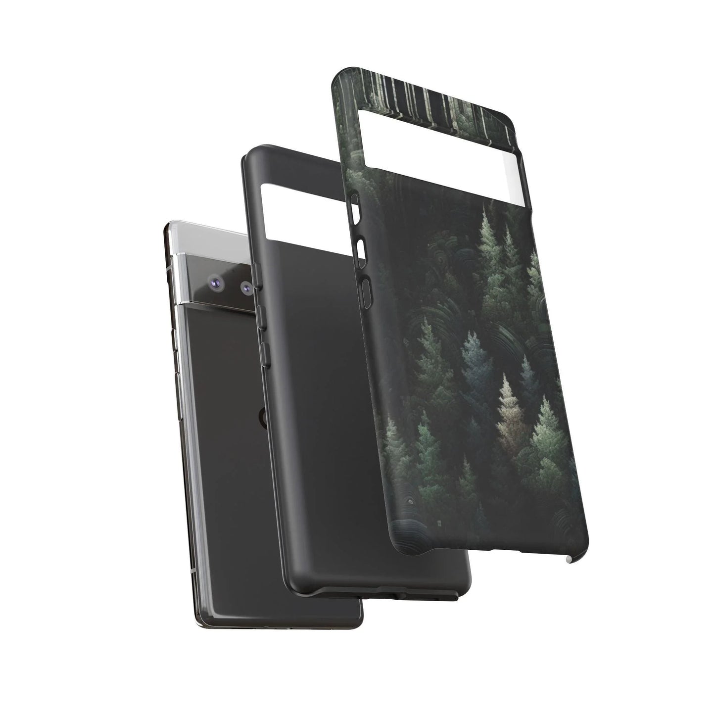 Phone Cases - Deep Dark Forest Nature Design - Oceanfront Products