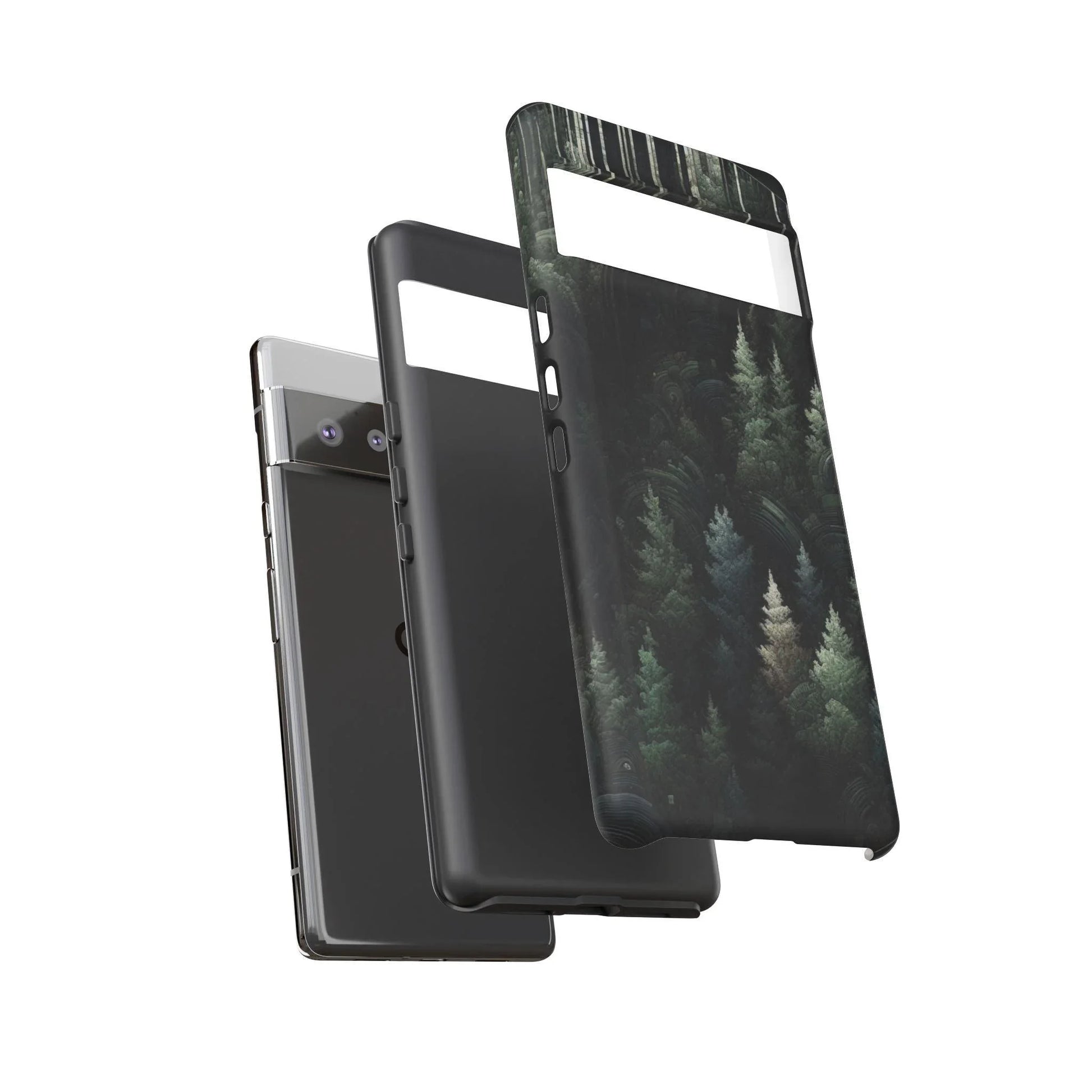 Phone Cases - Deep Dark Forest Nature Design - Oceanfront Products