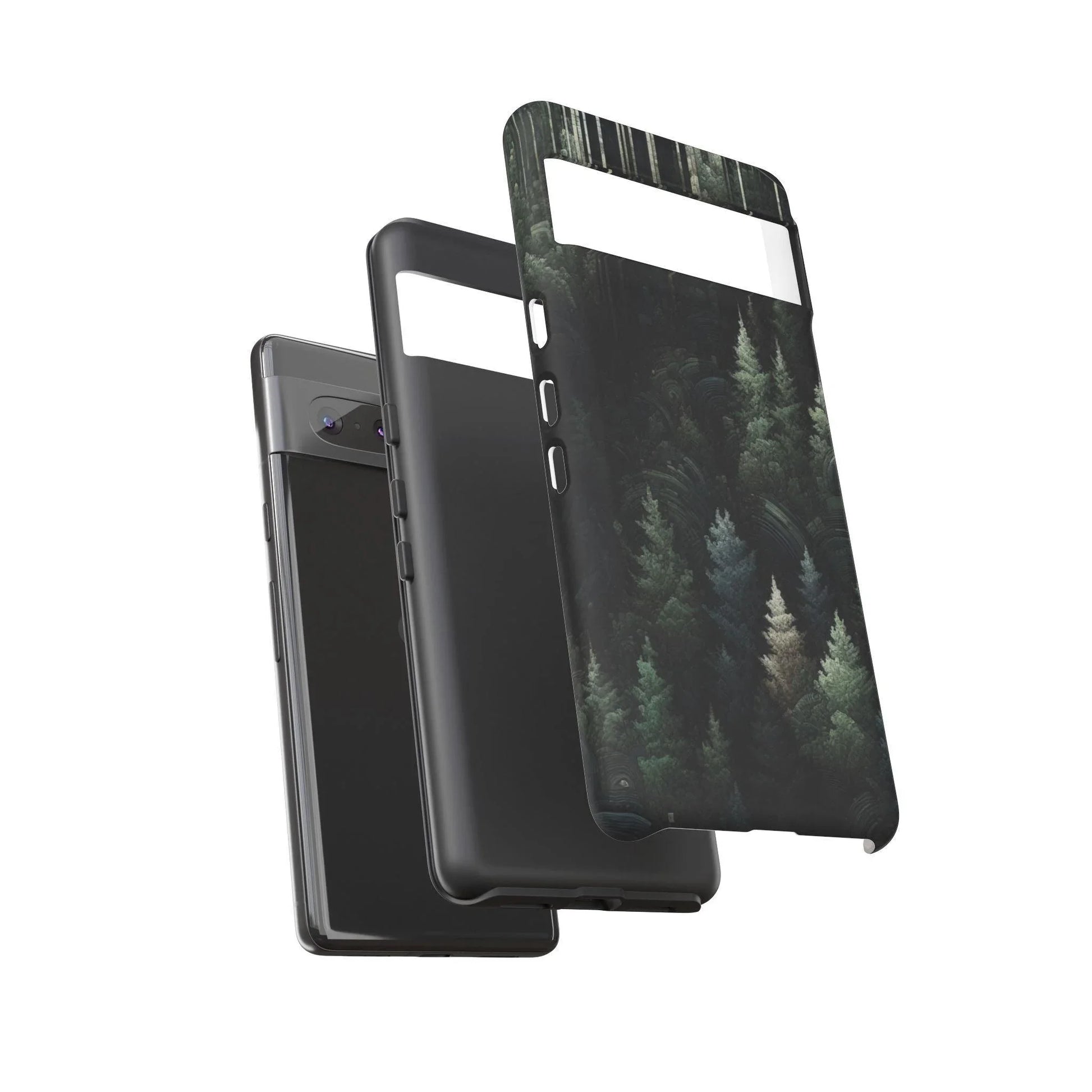 Phone Cases - Deep Dark Forest Nature Design - Oceanfront Products