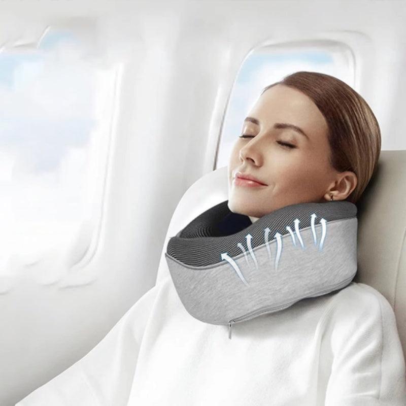 Travel Neck Pillow Non-Deformed Airplane Pillow Travel Neck Cushion Durable U-Shaped Travel Memory Cotton Nap Neck Pillow - Oceanfront Products