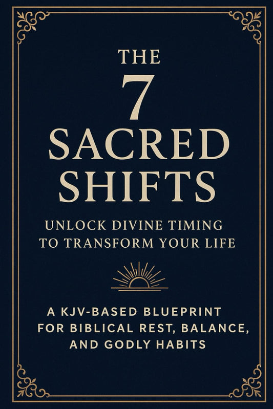 The 7 Sacred Shifts: Unlock Divine Timing to Transform Your Life — A KJV-Based Blueprint for Biblical Rest, Balance, and Godly Habits