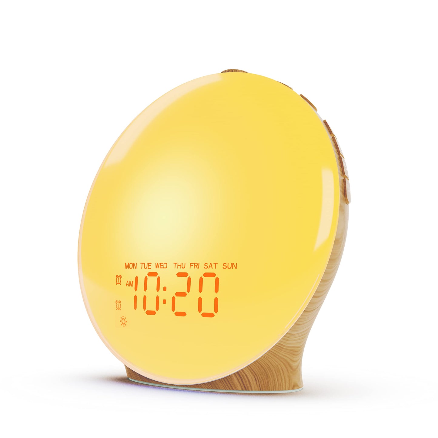 Oceanfront Sunrise Glow Clock – Wake-Up Light, Sleep Aid, Dual Alarm, 7 Colors, Natural Sunrise Simulation
