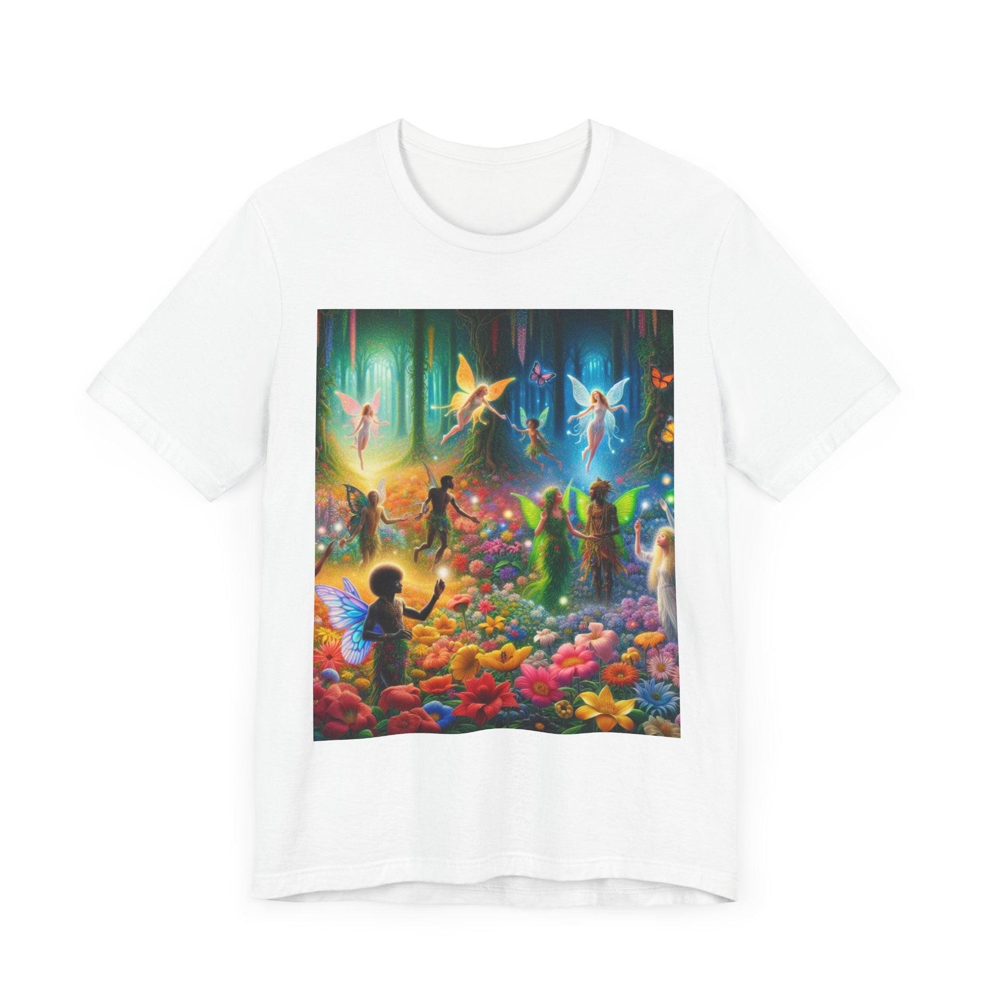 T-Shirt: Fairies Dancing in Tropical Flowers - Oceanfront Products