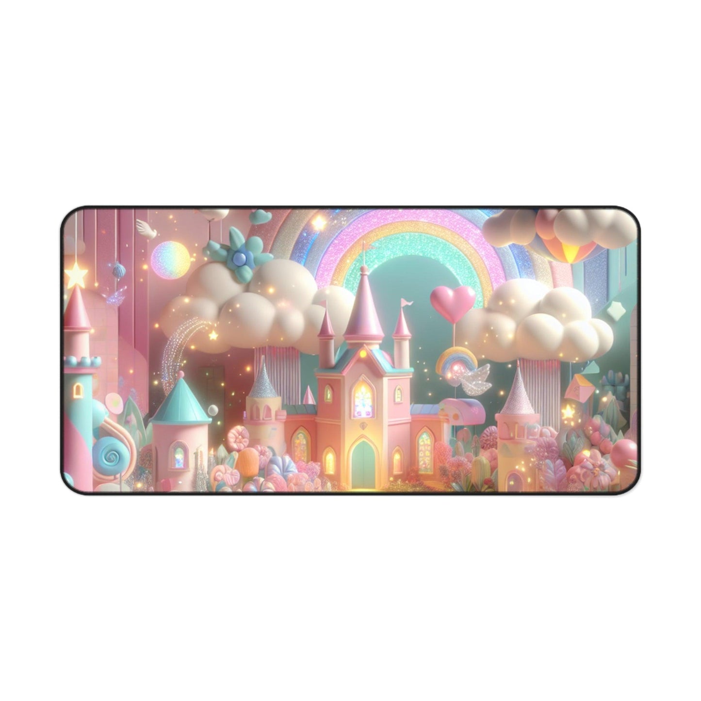 Desk Mat - Candyland Princess Castle Design - Oceanfront Products