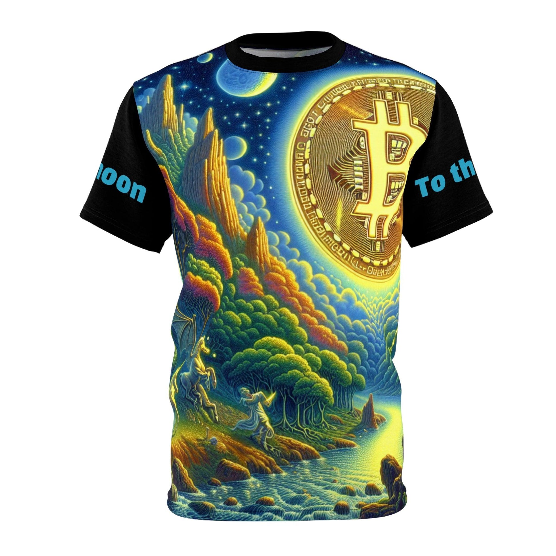 Bitcoin Unisex Tee - To the Moon Design - Oceanfront Products