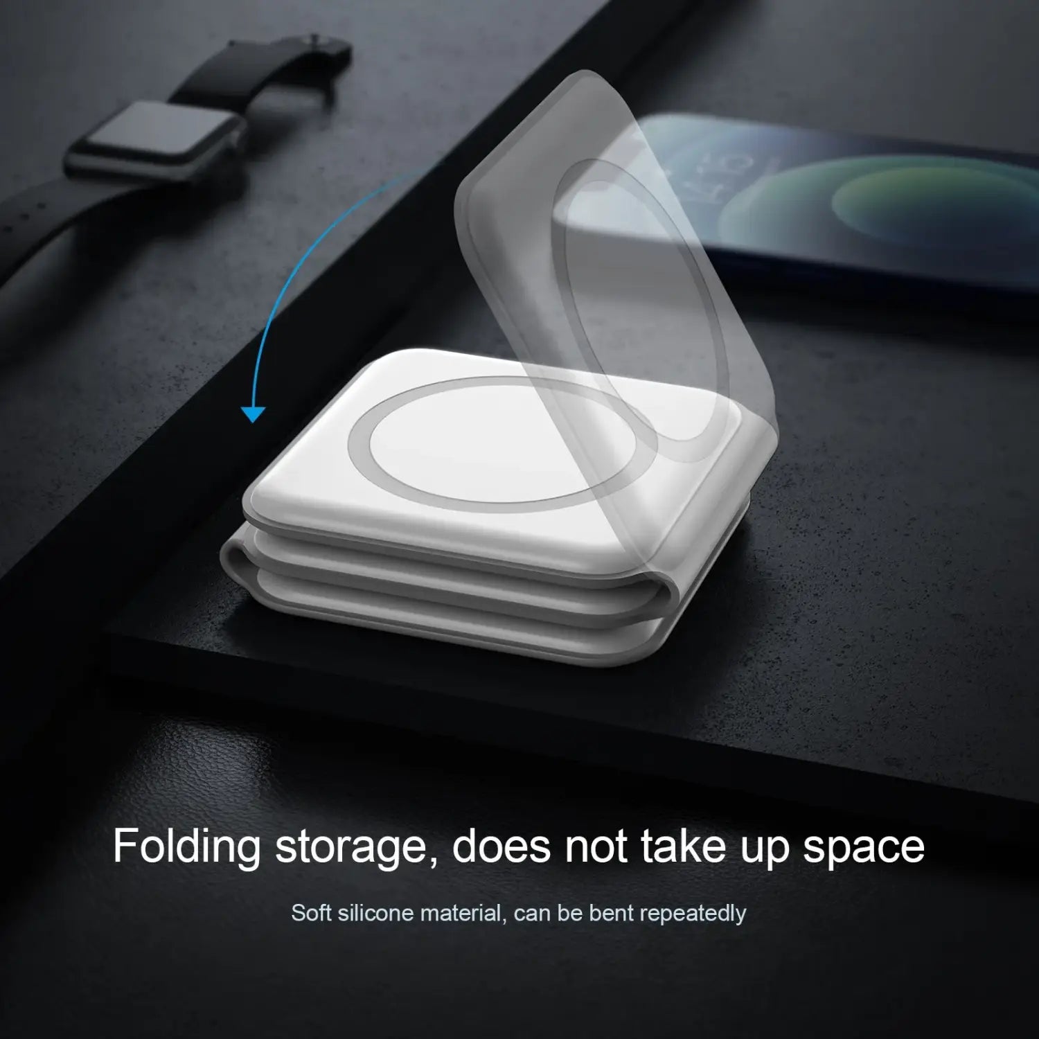 3-in-1 Magnetic Multi-function Charger Folding Wireless Charger for Xiaomi Apple Phone Headset Watch Airpods Charger