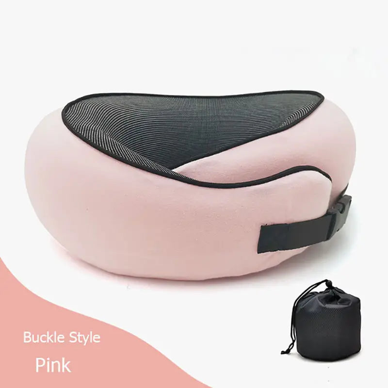 Travel Neck Pillow Non-Deformed Airplane Pillow Travel Neck Cushion Durable U-Shaped Travel Memory Cotton Nap Neck