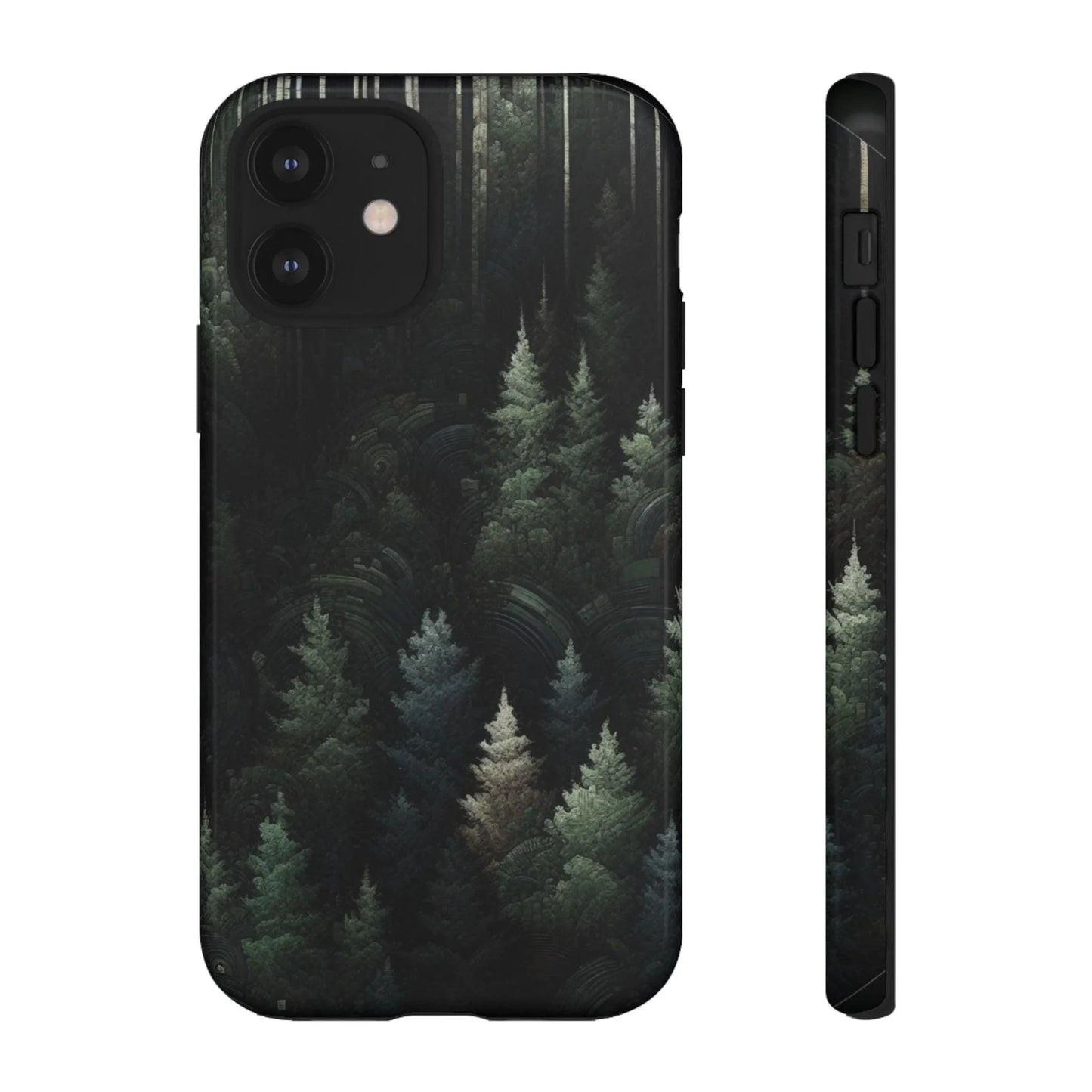 Phone Cases - Deep Dark Forest Nature Design - Oceanfront Products
