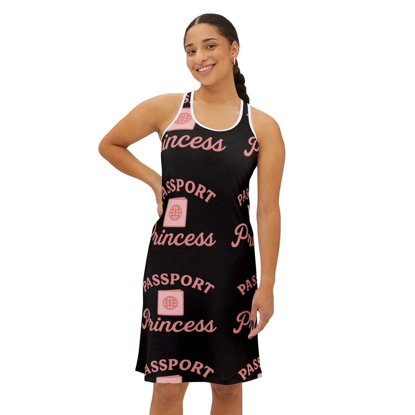 Passport Princess Racerback Dress | Travel Outfit, Vacation Dress, Summer Style, Resort Wear, Gift for Her
