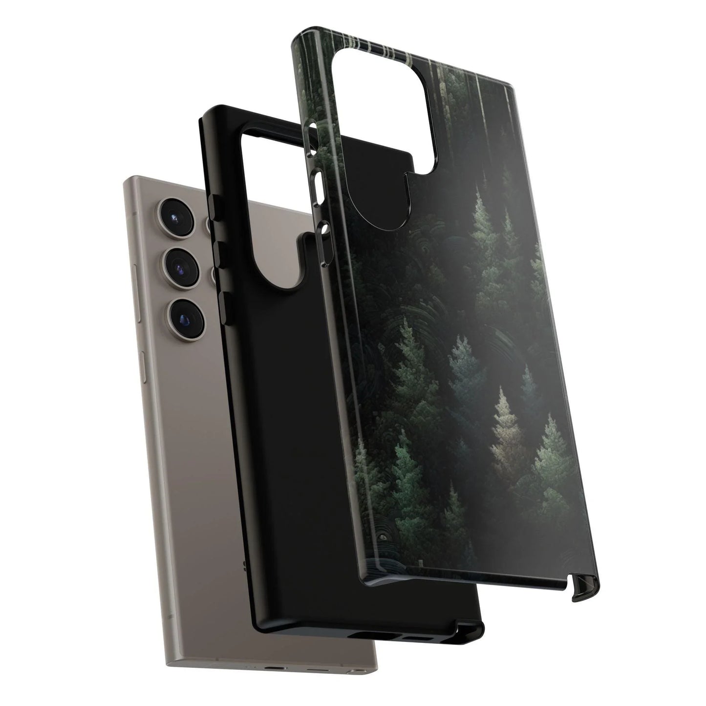 Phone Cases - Deep Dark Forest Nature Design - Oceanfront Products